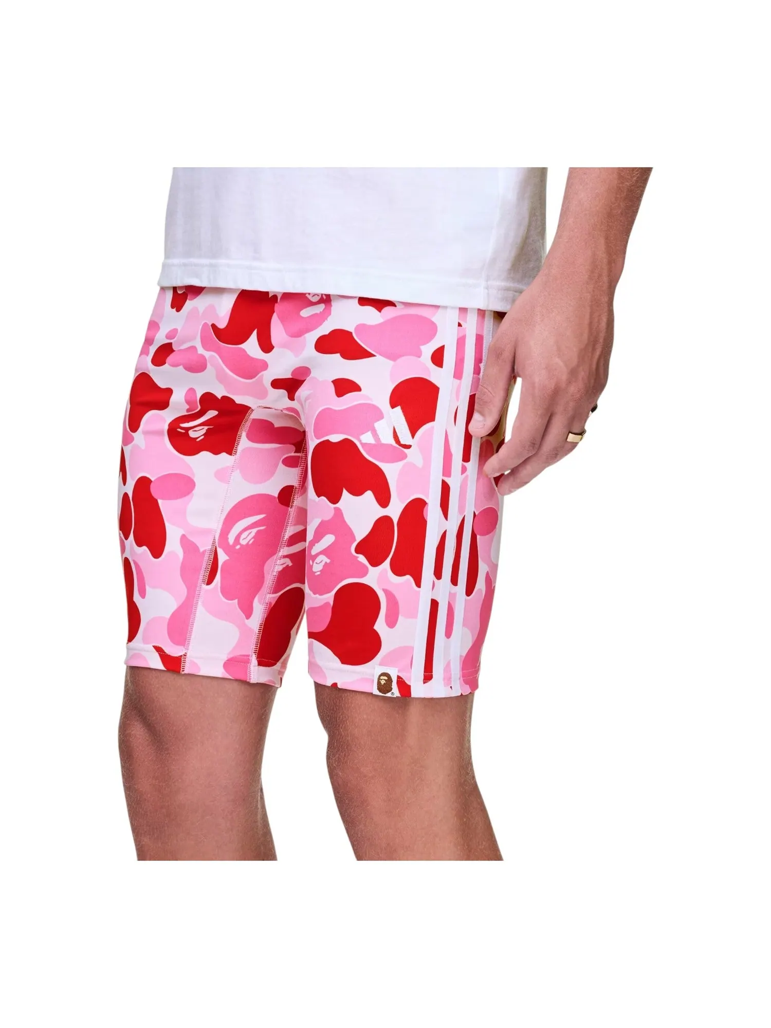 Кроссовки adidas x BAPE FB Tights 'Semi Solar Pink' — изображение 3 из 4, розовый