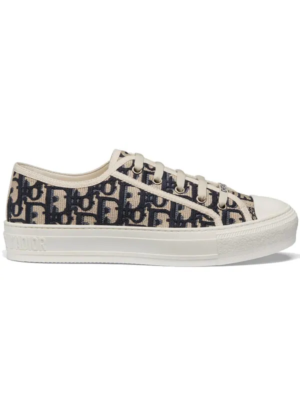 Кроссовки walk'n' oblique 'navy canvas' Dior — изображение 2 из 4, синий