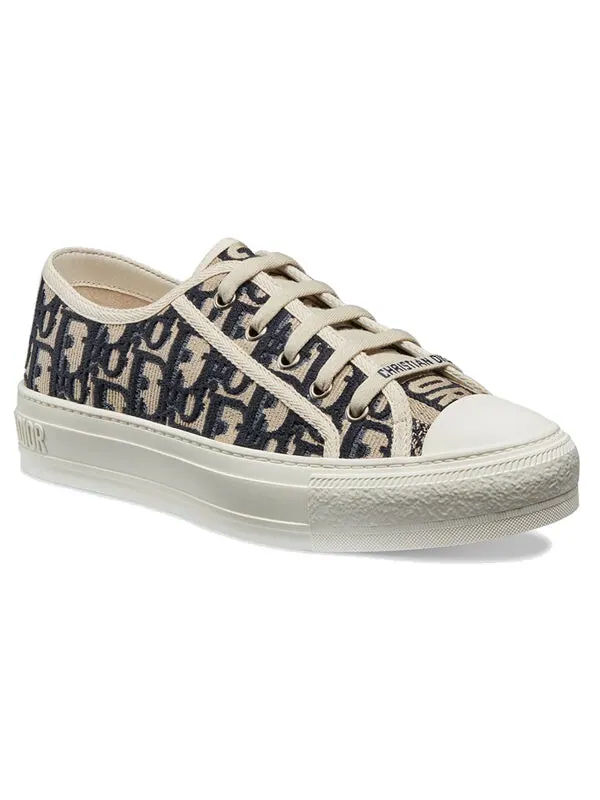 Кроссовки walk'n' oblique 'navy canvas' Dior — изображение 3 из 4, синий