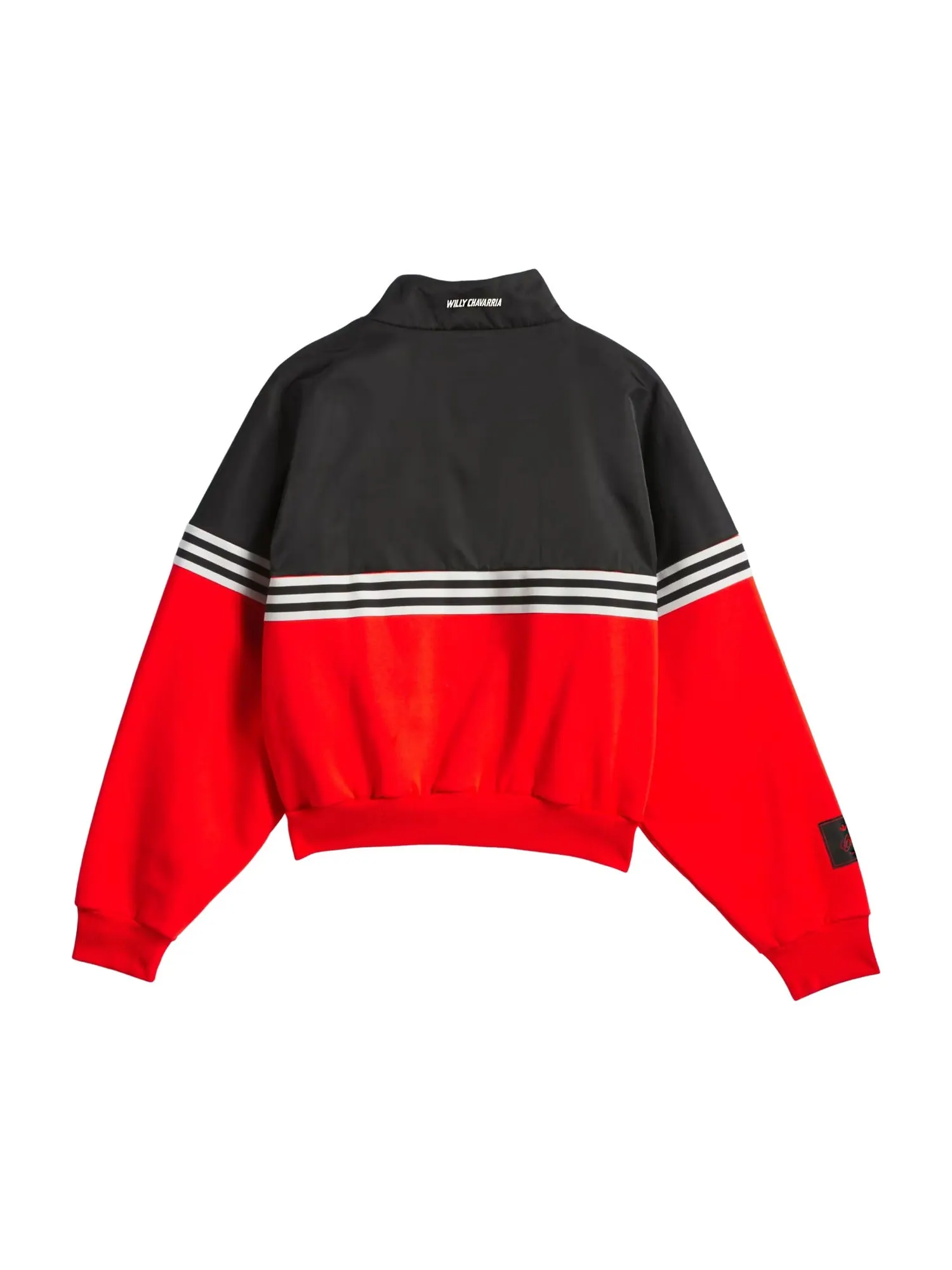 Adidas x Willy Chavarria Half Zip 'Black Red' — изображение 2 из 4, черный/красный