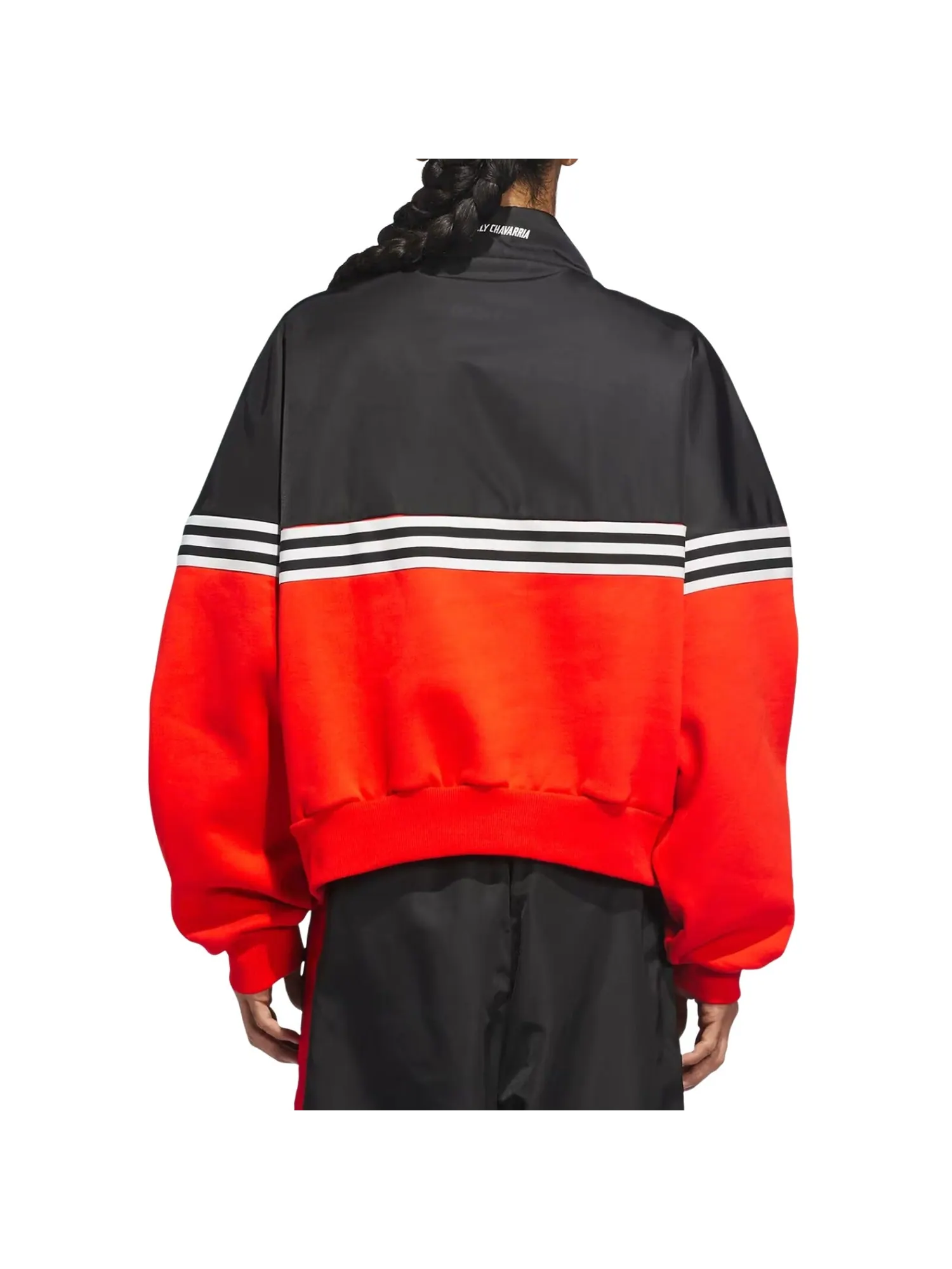 Adidas x Willy Chavarria Half Zip 'Black Red' — изображение 4 из 4, черный/красный