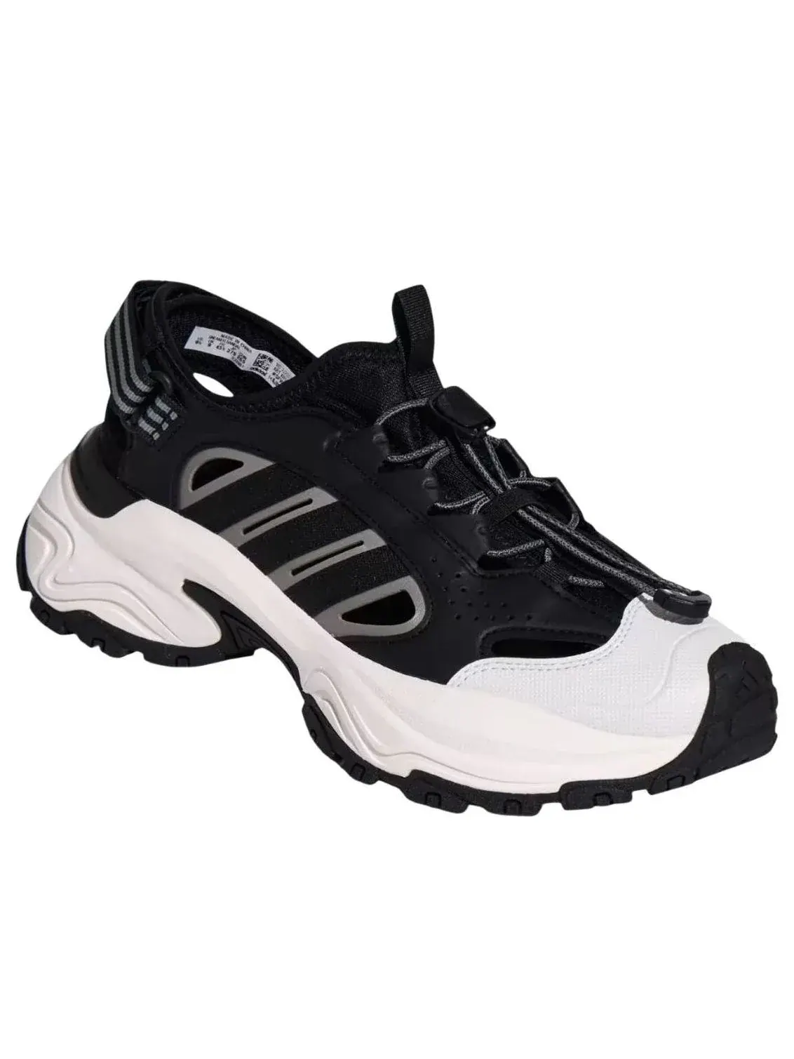 Кроссовки-сандалии Adidas 'Black White Iron Metallic' — изображение 4 из 5, черный