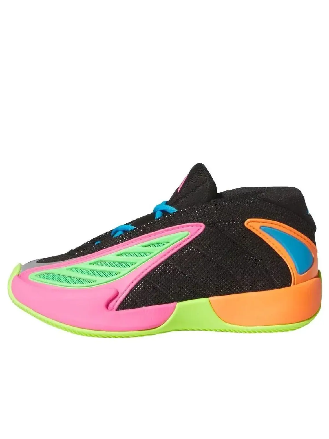 Кроссовки (PS) Adidas Anthony Edwards 2 C 'Black Lucid Lemon' — изображение 1 из 5, черный