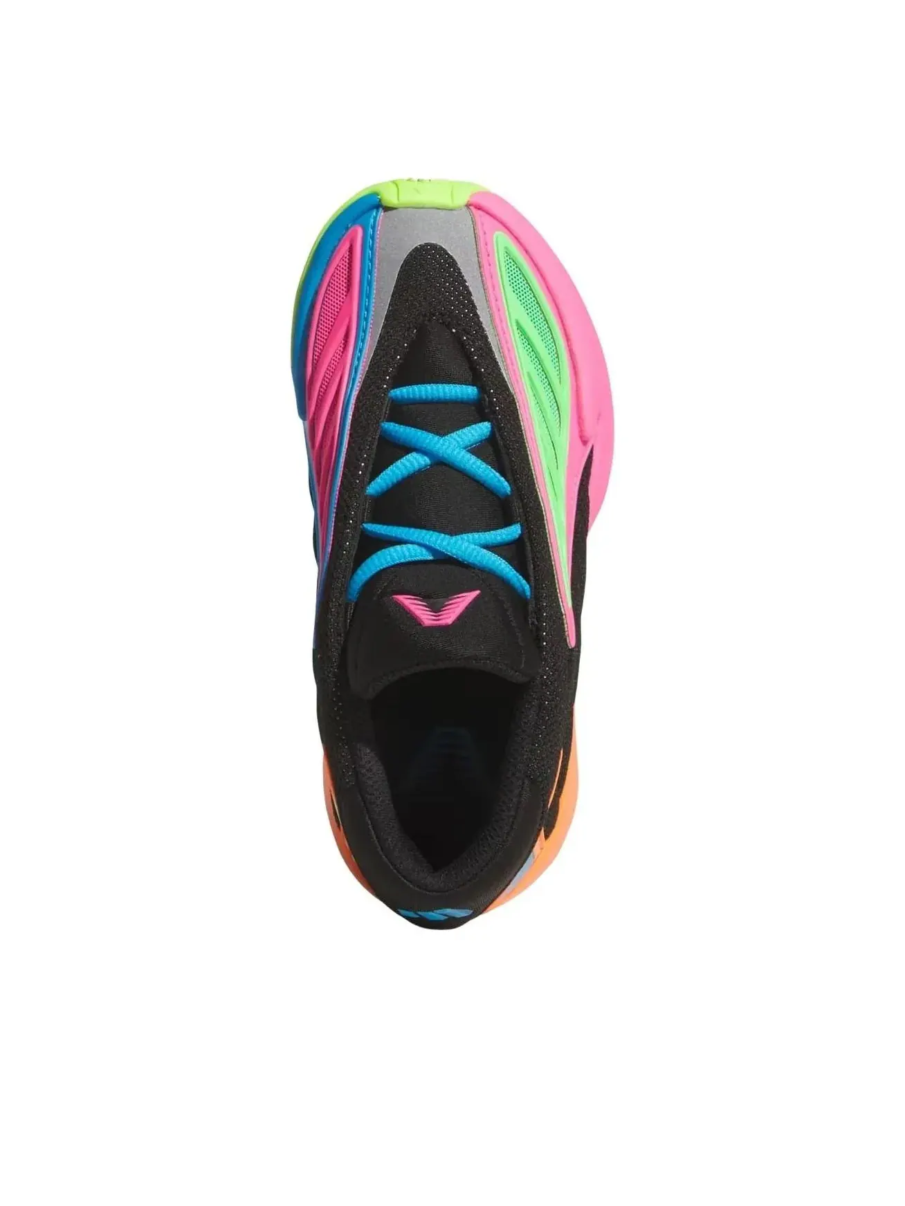 Кроссовки (PS) Adidas Anthony Edwards 2 C 'Black Lucid Lemon' — изображение 2 из 5, черный