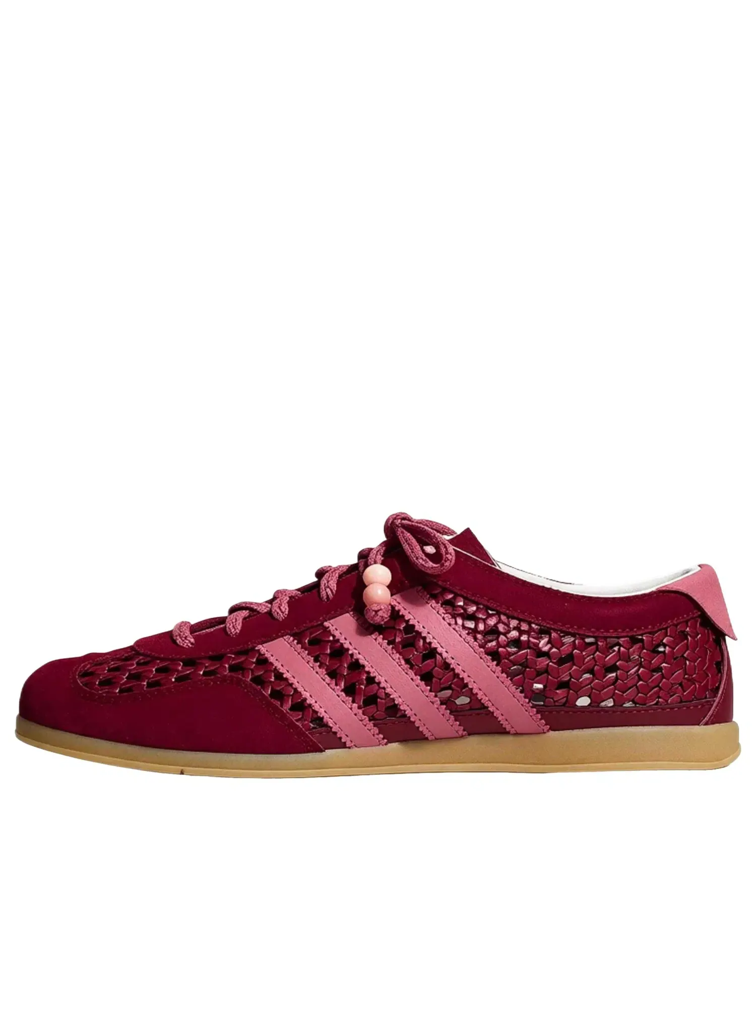 Женские кроссовки замшевые с красным цветом Adidas Gazelle — изображение 1 из 3, красный