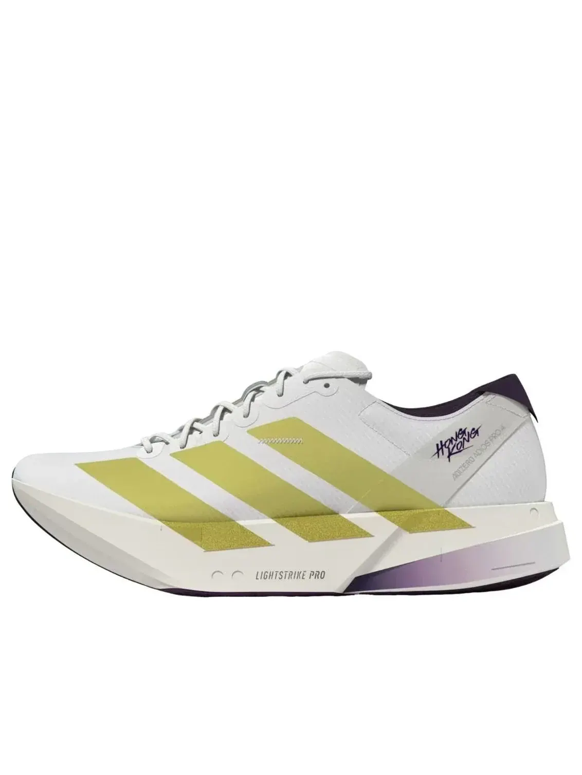 Кроссовки Adidas Adizero Adios Pro 4 'White Gold Aurora Plum' — изображение 1 из 5, белый