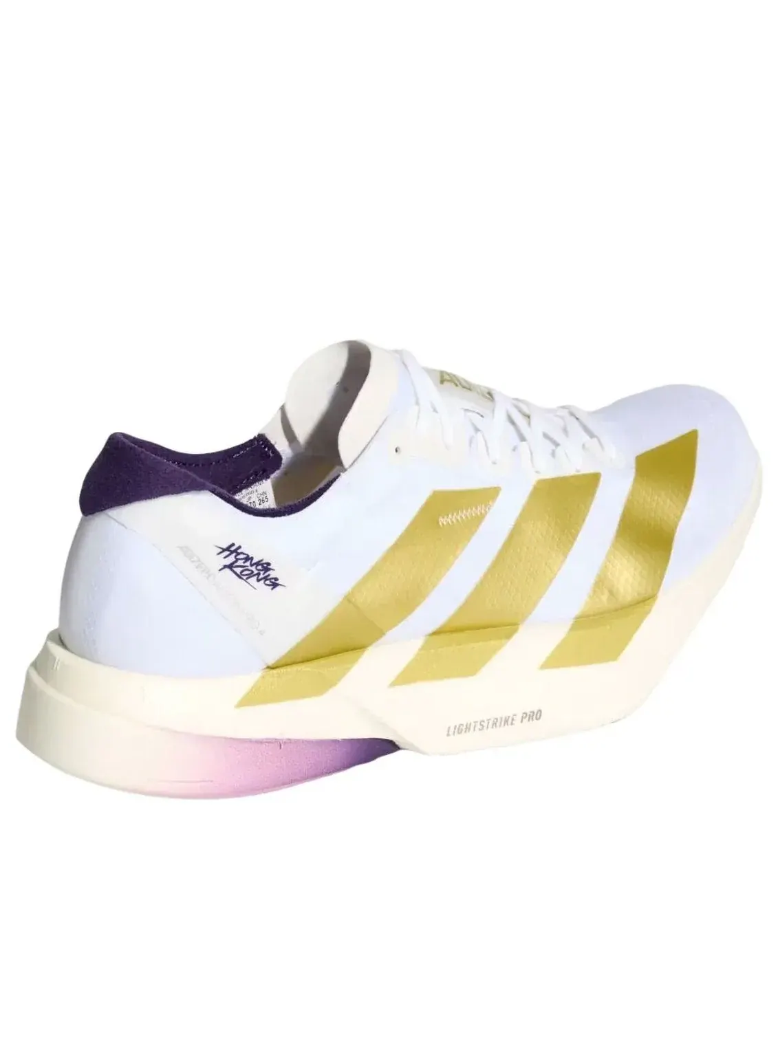 Кроссовки Adidas Adizero Adios Pro 4 'White Gold Aurora Plum' — изображение 5 из 5, белый