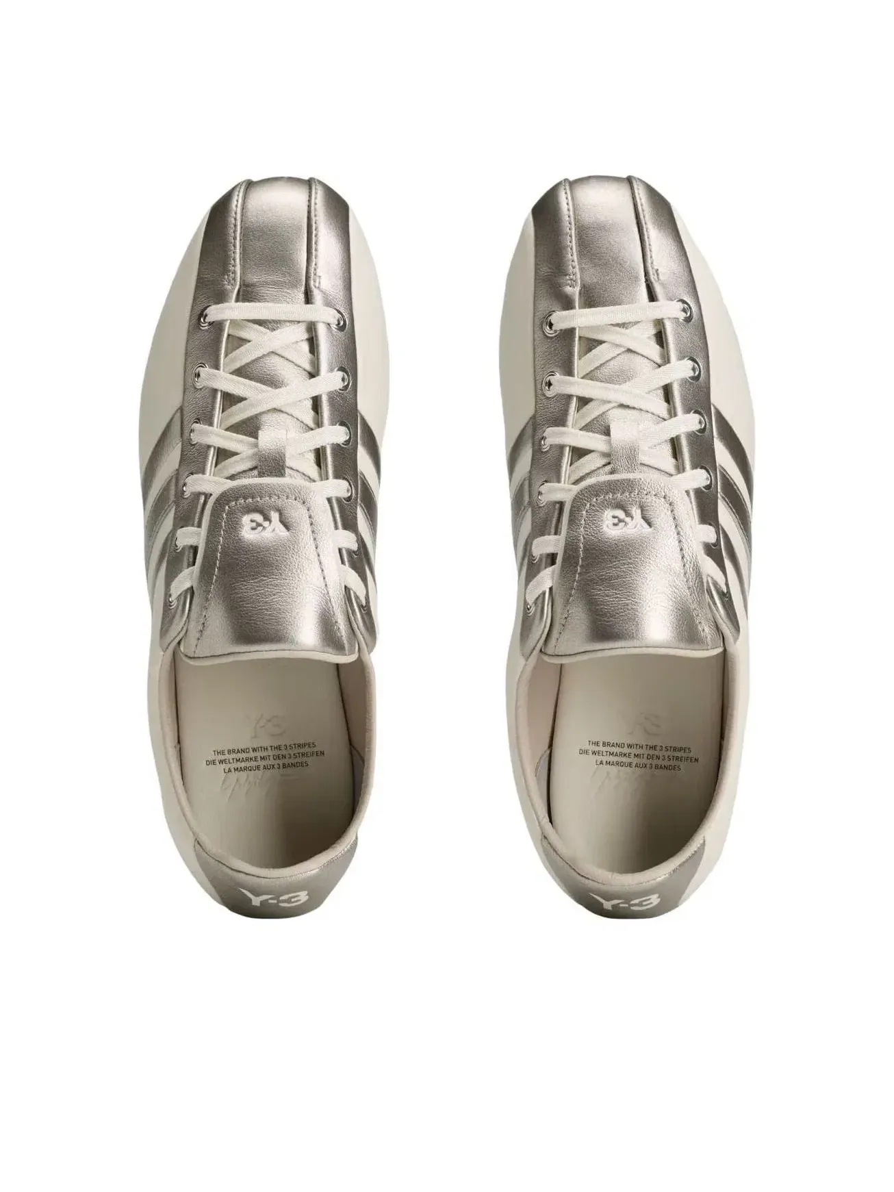Кроссовки мужские с кожаным верхом Y-3 Field Adidas — изображение 3 из 5, белый