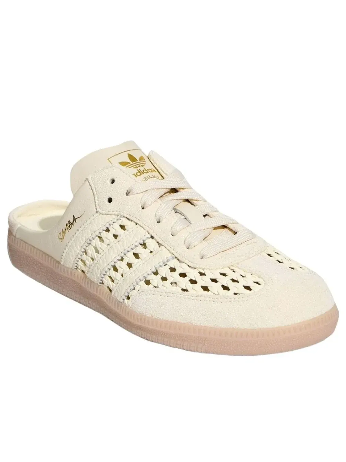Сабо Adidas Samba Mule Woven 'Crew White' KH7719 — изображение 3 из 5, белый