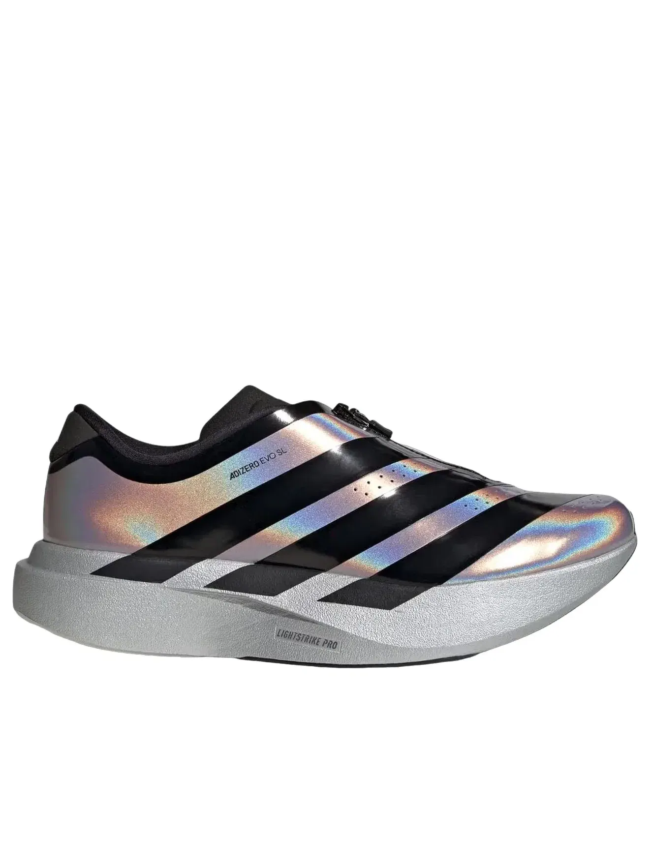 Женские кроссовки для бега с молнией Adidas Adizero Evo Sl — изображение 2 из 4, серебряный