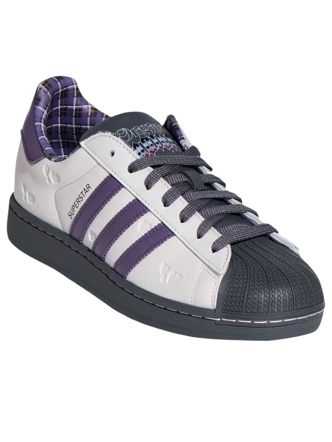 Кроссовки Adidas Superstar II 'Valentine's Day - Shadow Purple' — изображение 2 из 5, серый/фиолетовый/серый