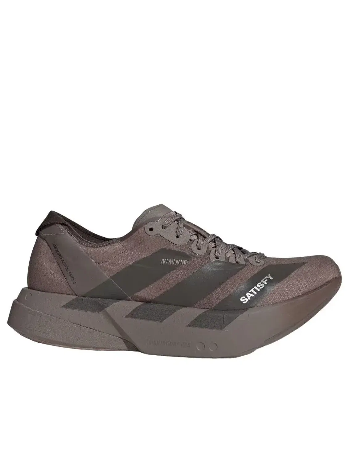 Мужские кроссовки для бега с шнуровкой Adizero Adios Pro 4 Adidas — изображение 2 из 5, коричневый