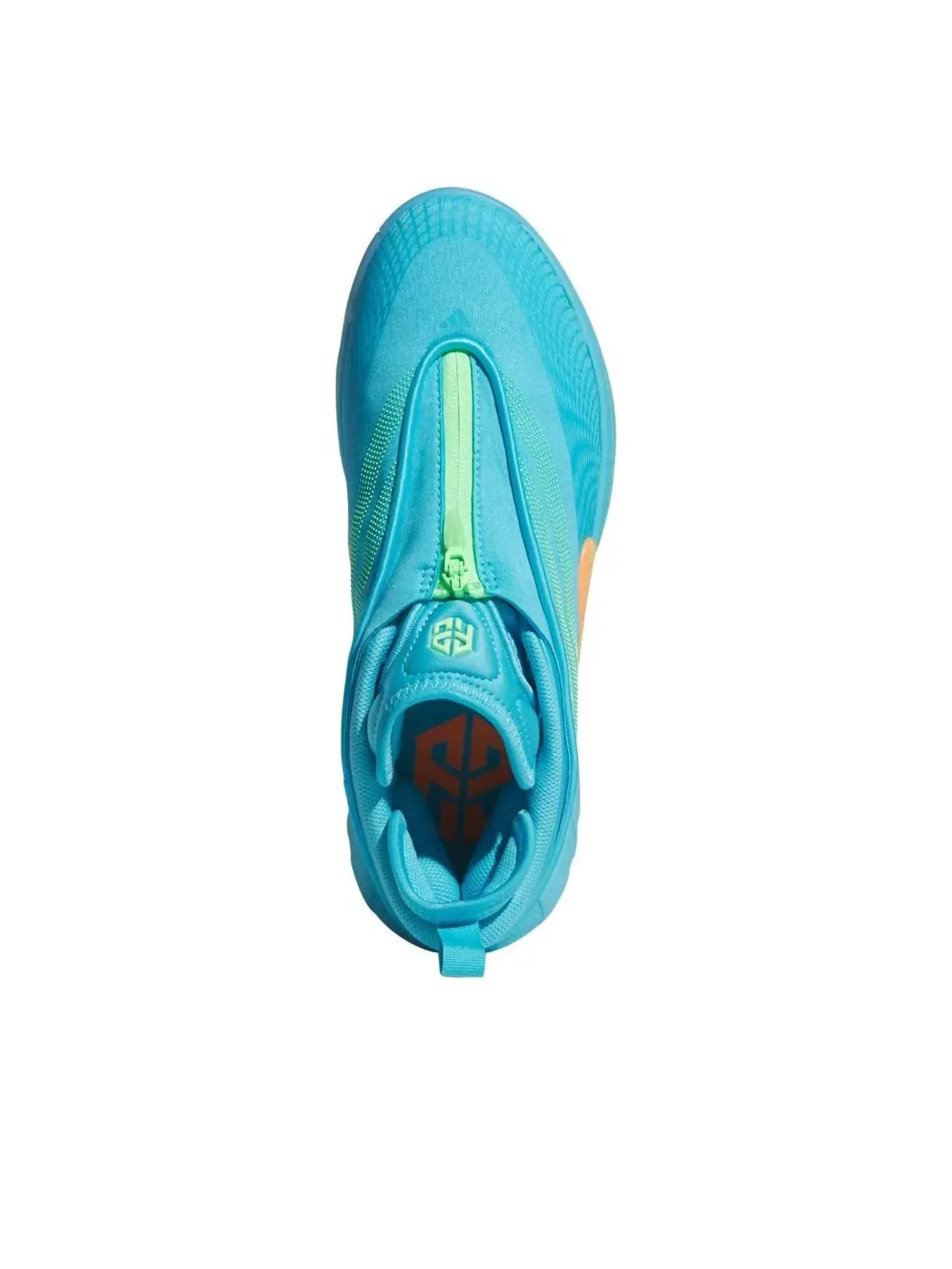 Кроссовки Adidas D.O.N. Issue #7 'Bright Cyan Screaming Orange' — изображение 2 из 5, синий