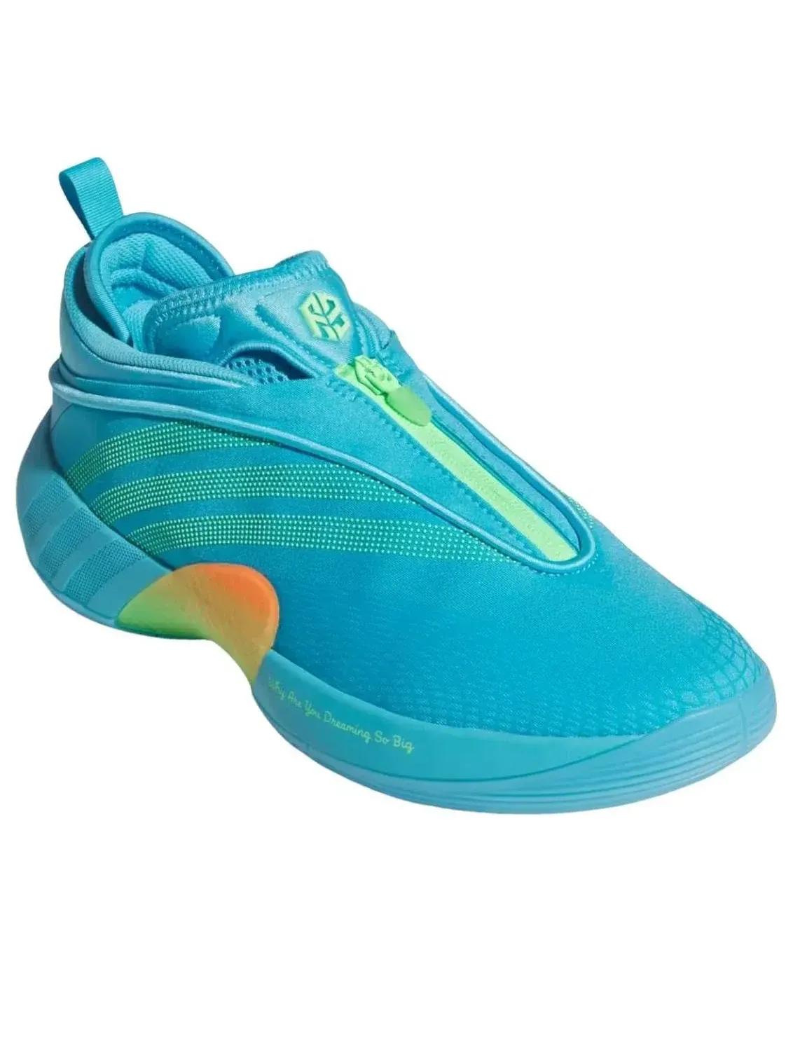 Кроссовки Adidas D.O.N. Issue #7 'Bright Cyan Screaming Orange' — изображение 4 из 5, синий