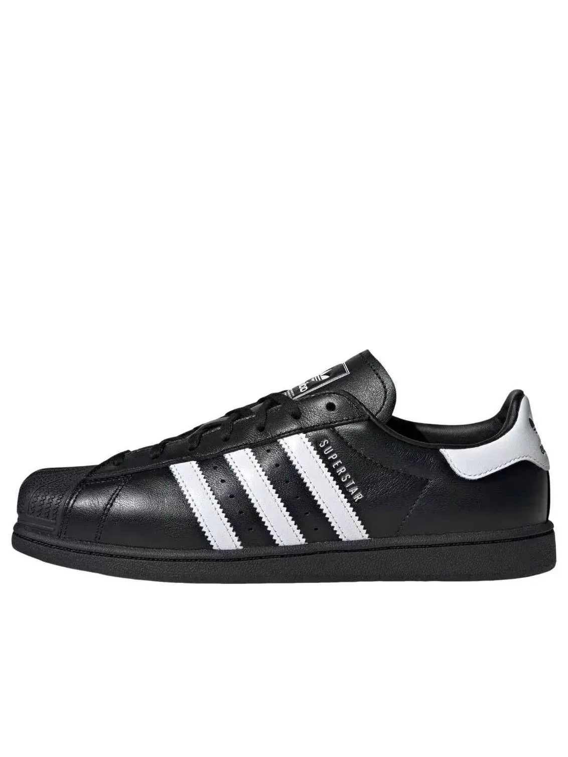 Женские кроссовки с закрытой шнуровкой Superstar Black White Adidas — изображение 1 из 4, черный