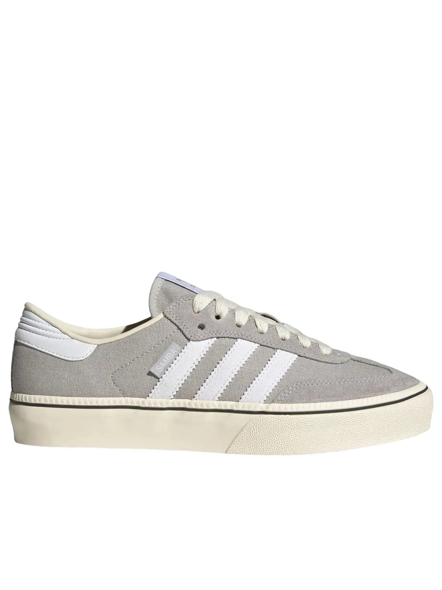 Мужские кроссовки с замшевым верхом Samba Grey White Adidas — изображение 2 из 6, серый