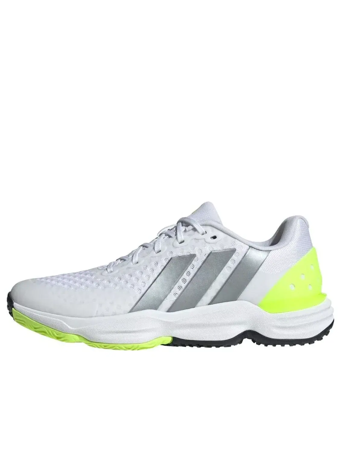 Мужские кроссовки для тенниса с шнуровкой модель White Grey Metallic Adidas — изображение 1 из 5, белый
