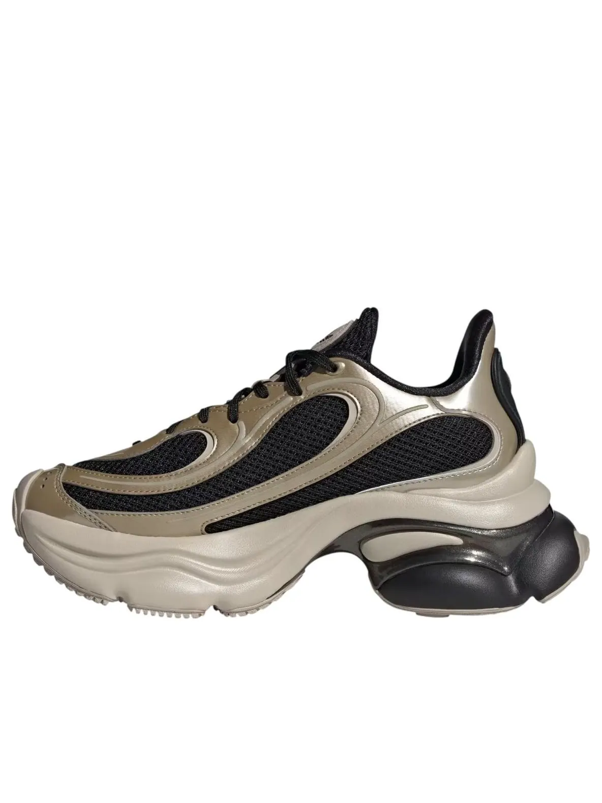 (WMNS) Adidas Ozvenuz 'Black Cyber Metallic Beige' — изображение 1 из 6, черный/металлик/бежевый