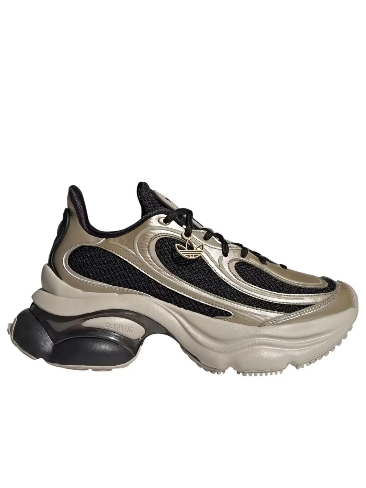 (WMNS) Adidas Ozvenuz 'Black Cyber Metallic Beige' — изображение 2 из 6, черный/металлик/бежевый