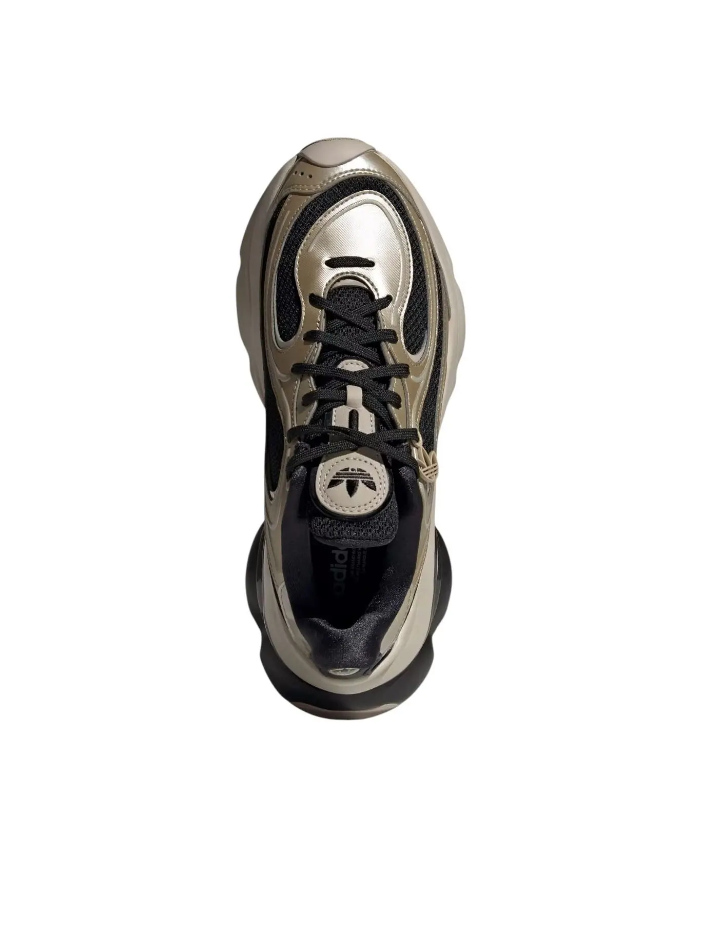 (WMNS) Adidas Ozvenuz 'Black Cyber Metallic Beige' — изображение 3 из 6, черный/металлик/бежевый