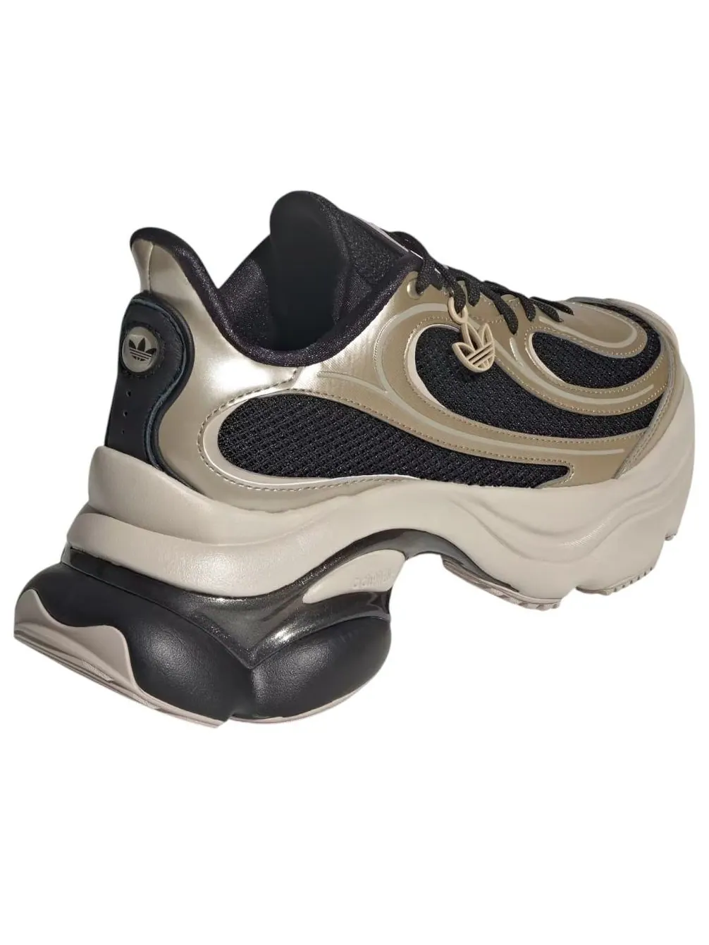 (WMNS) Adidas Ozvenuz 'Black Cyber Metallic Beige' — изображение 6 из 6, черный/металлик/бежевый