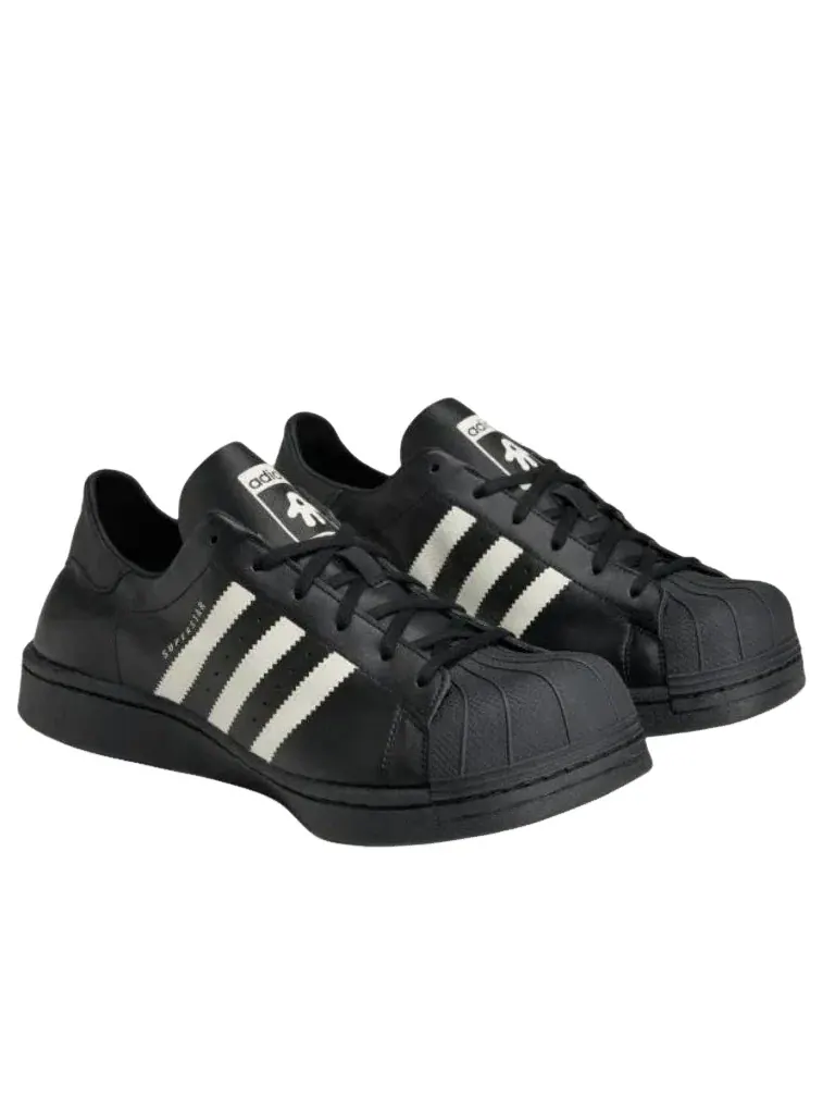 Кроссовки Adidas SST by AVAVAV 'Core Black Mist Stone Off White' KI0733 — изображение 3 из 6, черный