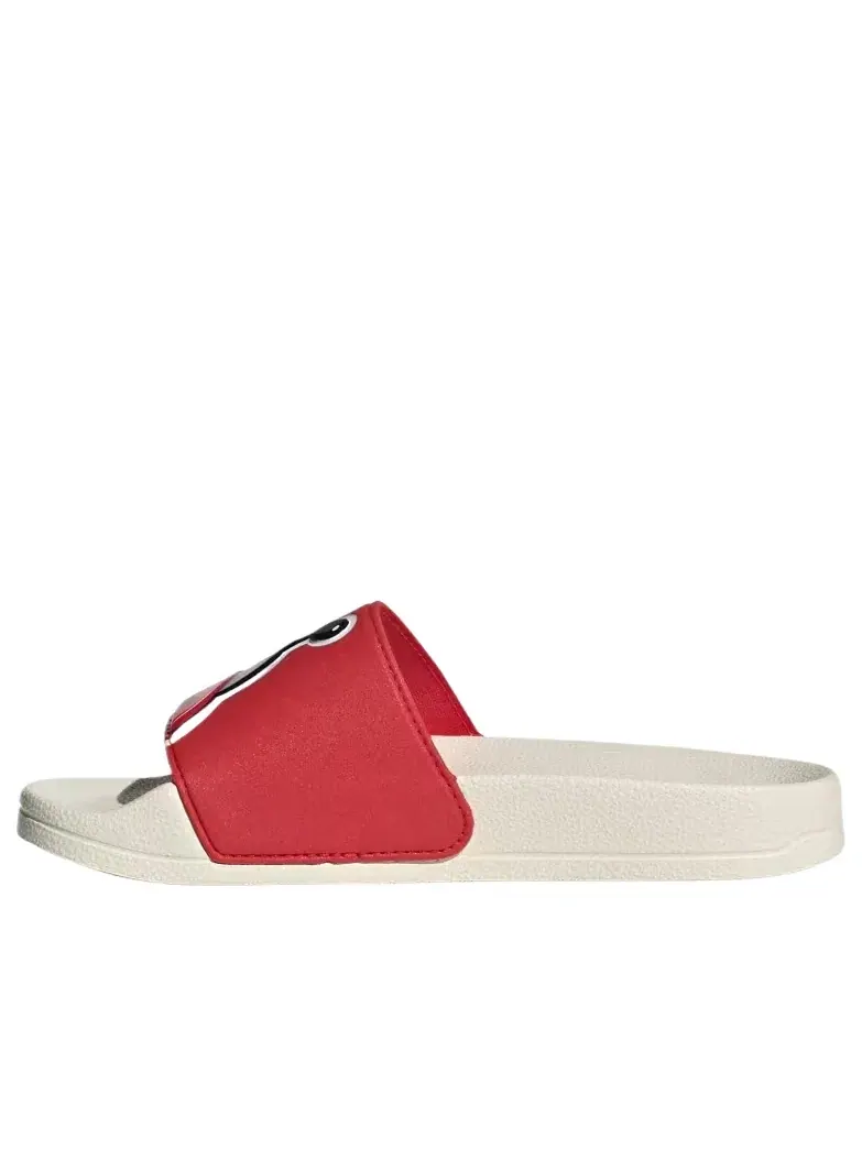 Детские шлепанцы с открытым носком Adidas Adilette Pure Ruby White — изображение 1 из 5, красный
