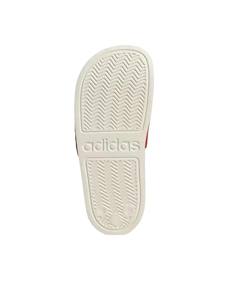 Детские шлепанцы с открытым носком Adidas Adilette Pure Ruby White — изображение 5 из 5, красный