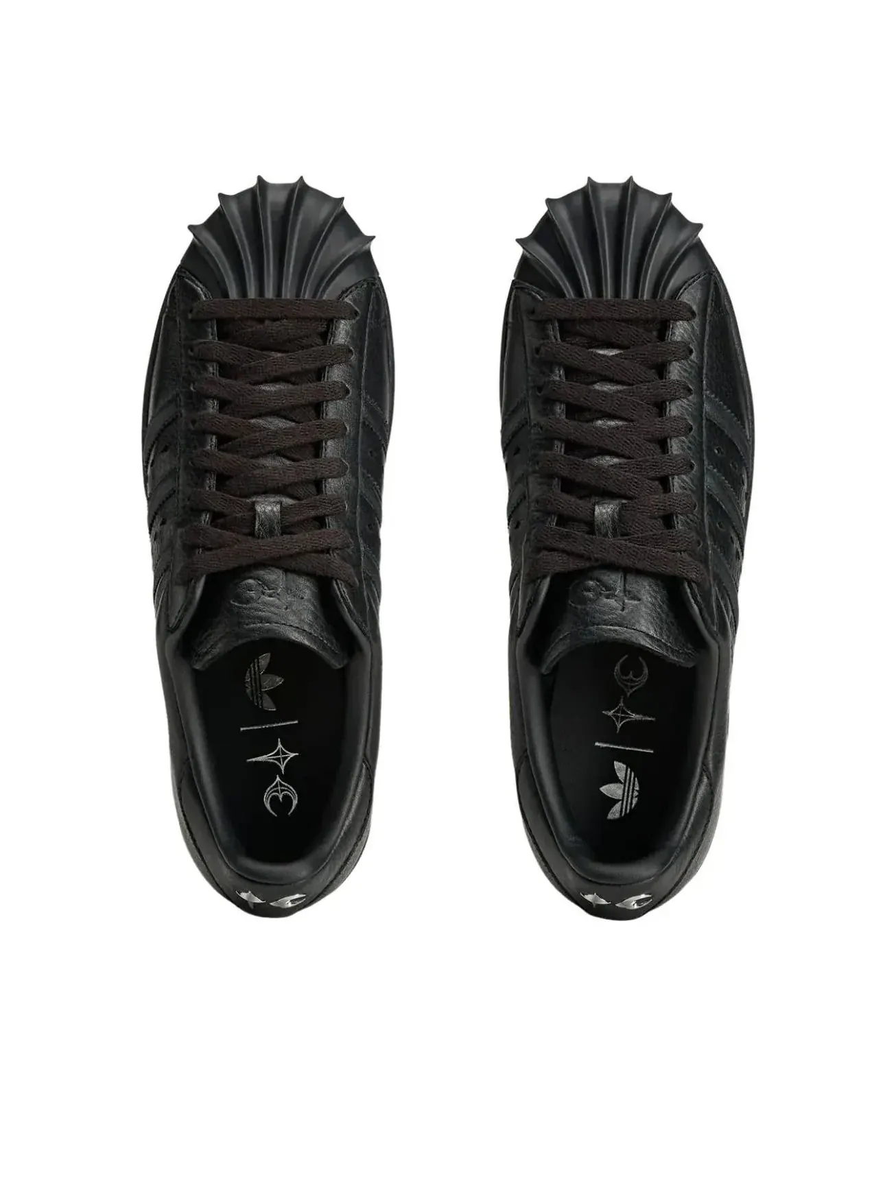 Кроссовки Adidas x Thug Club Superstar Vintage 'Black' — изображение 3 из 5, черный