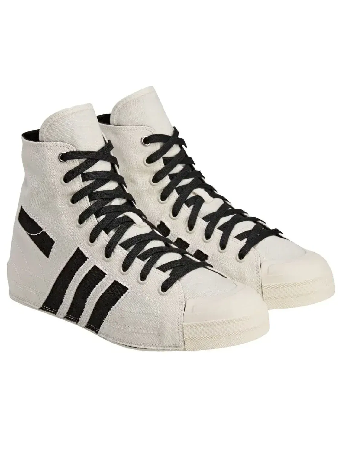 Кроссовки Adidas Y-3 Nizza High 'Off White' KI0855 — изображение 2 из 5, белый