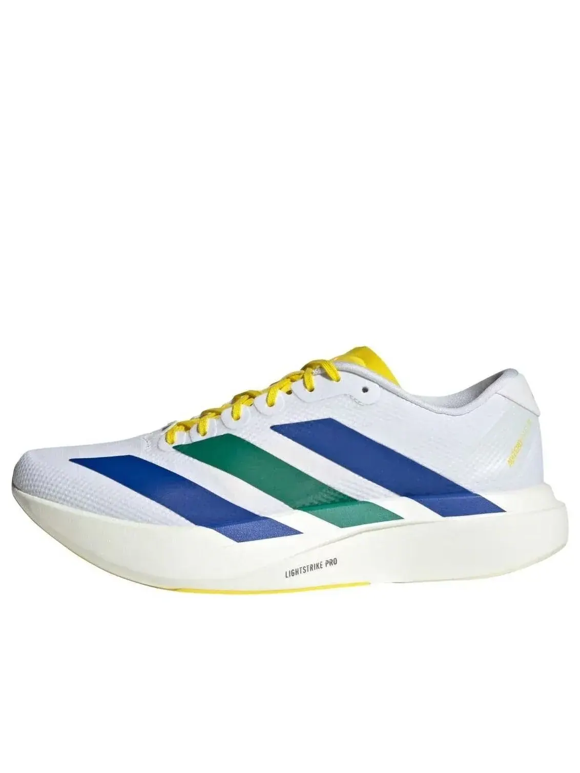 Кроссовки Adidas Adizero Evo SL Woven 'White Yellow Royal Blue' — изображение 1 из 5, белый