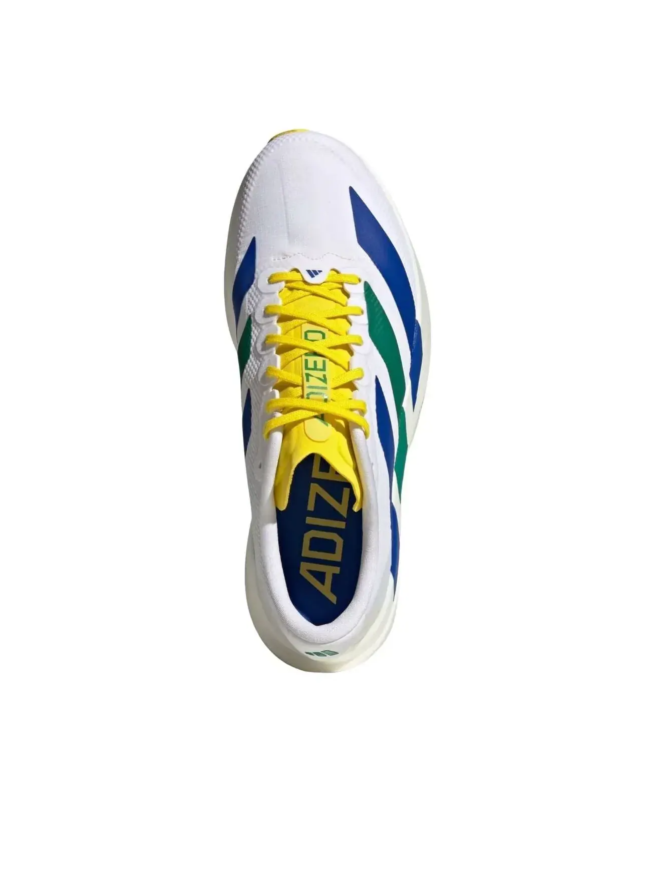 Кроссовки Adidas Adizero Evo SL Woven 'White Yellow Royal Blue' — изображение 2 из 5, белый