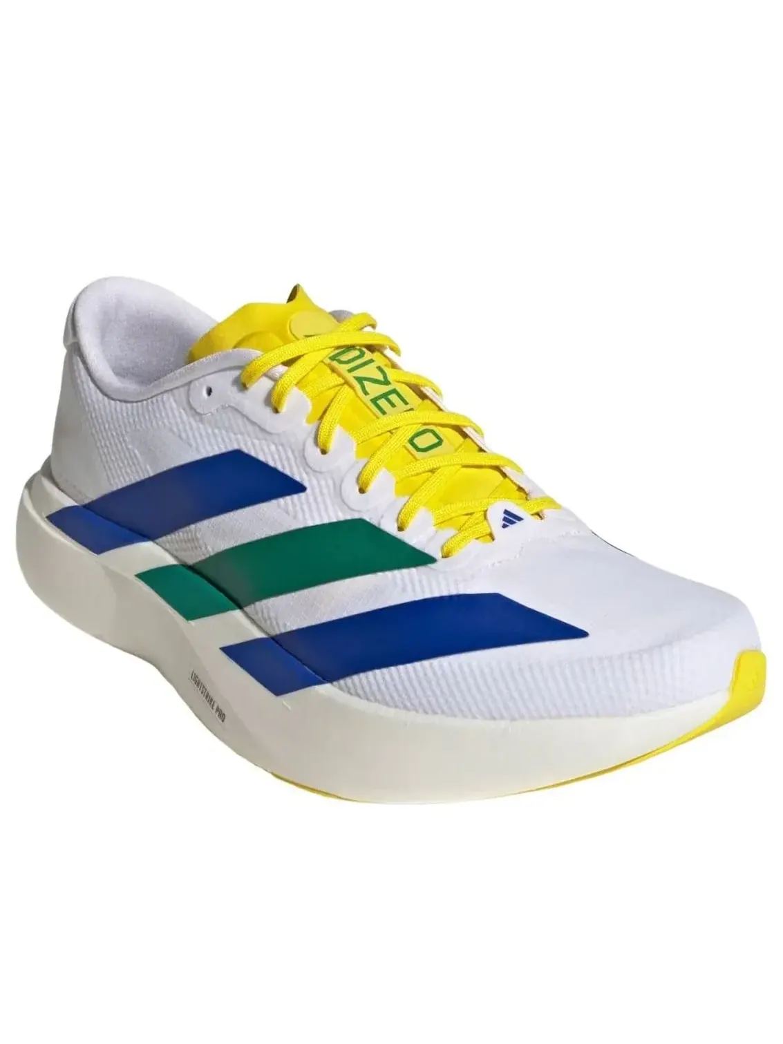 Кроссовки Adidas Adizero Evo SL Woven 'White Yellow Royal Blue' — изображение 4 из 5, белый