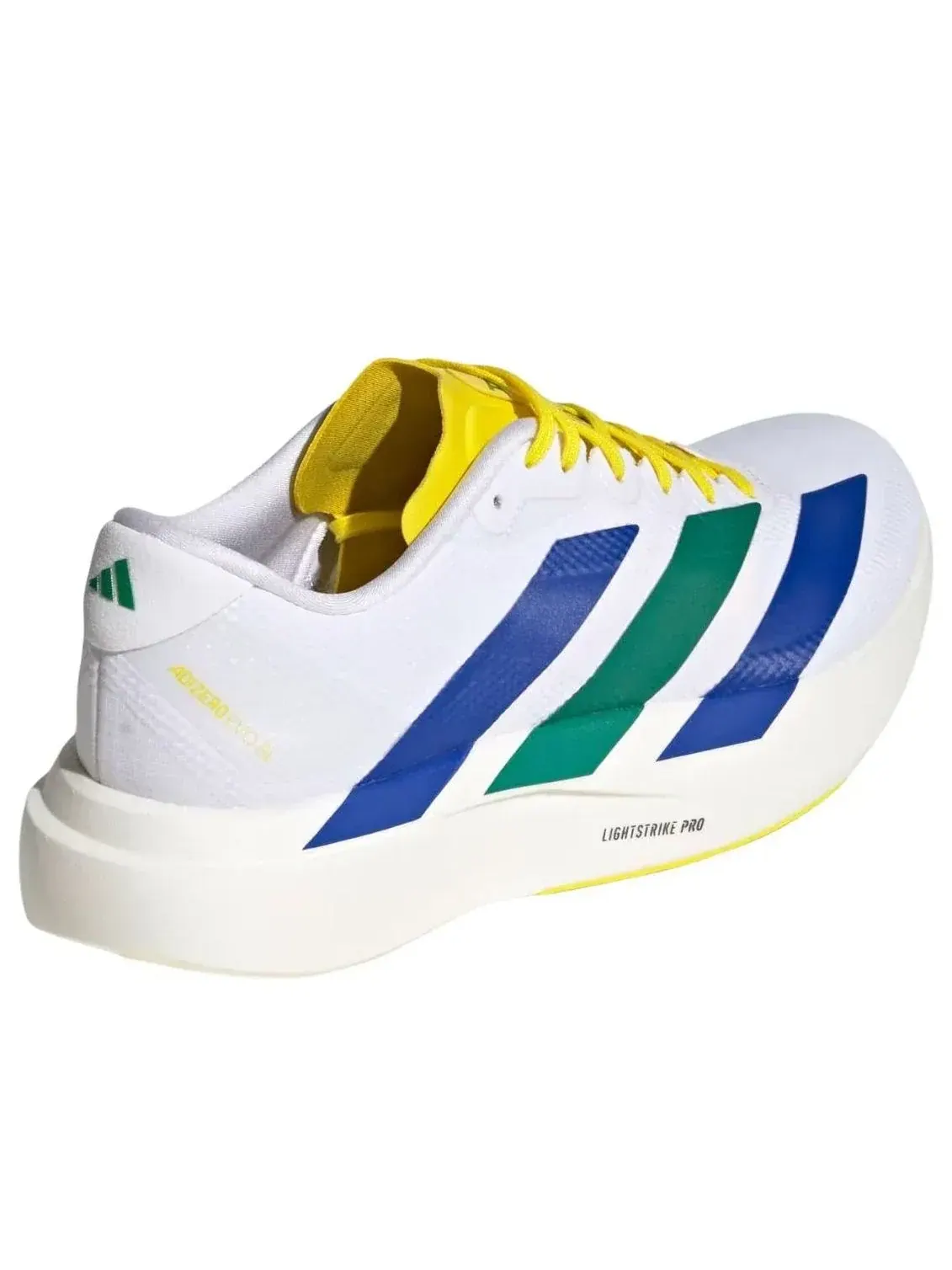 Кроссовки Adidas Adizero Evo SL Woven 'White Yellow Royal Blue' — изображение 5 из 5, белый