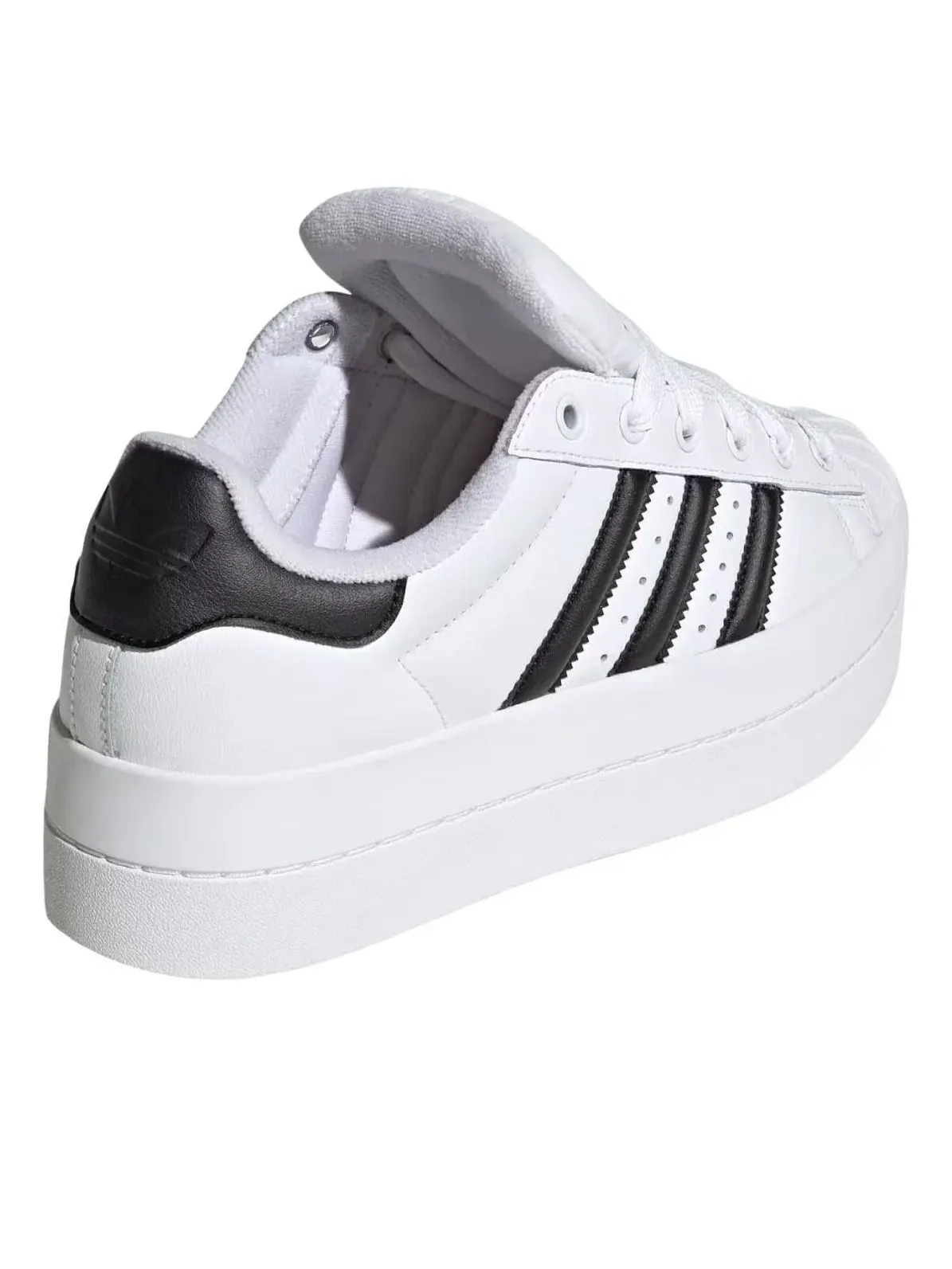 Женские кроссовки с закрытой шнуровкой Superstar White Black Adidas — изображение 5 из 5, белый