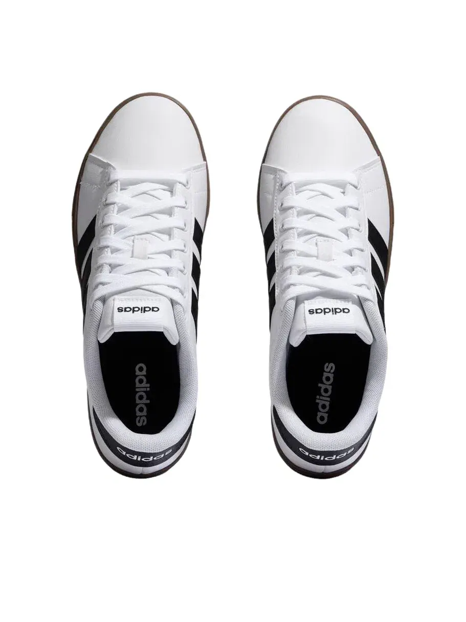 Мужские кроссовки с кожаным верхом Daily 4.0 Adidas — изображение 4 из 5, белый