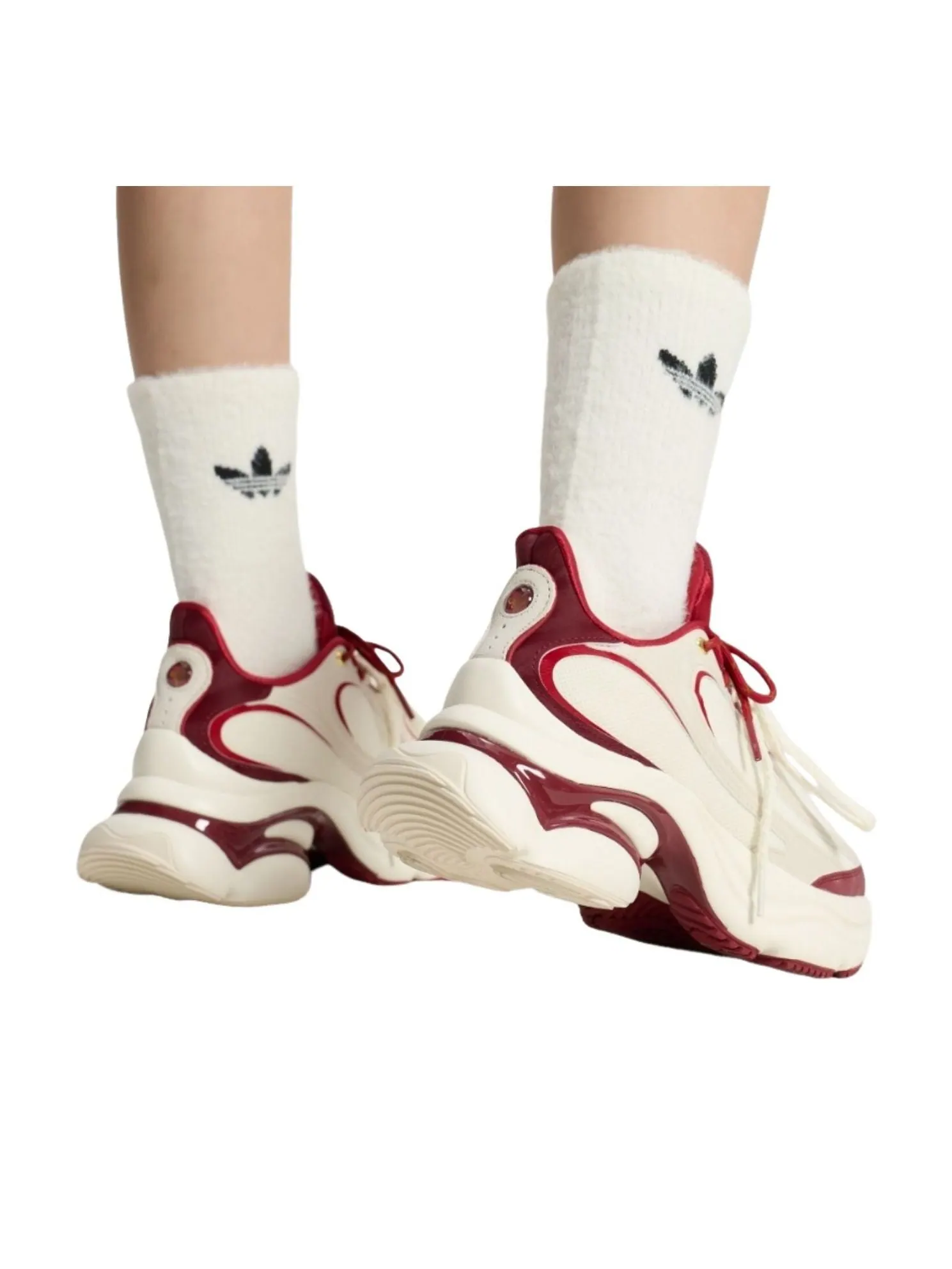 (WMNS) Adidas Ozvenuz 'CNY' — изображение 4 из 5, белый/бордовый