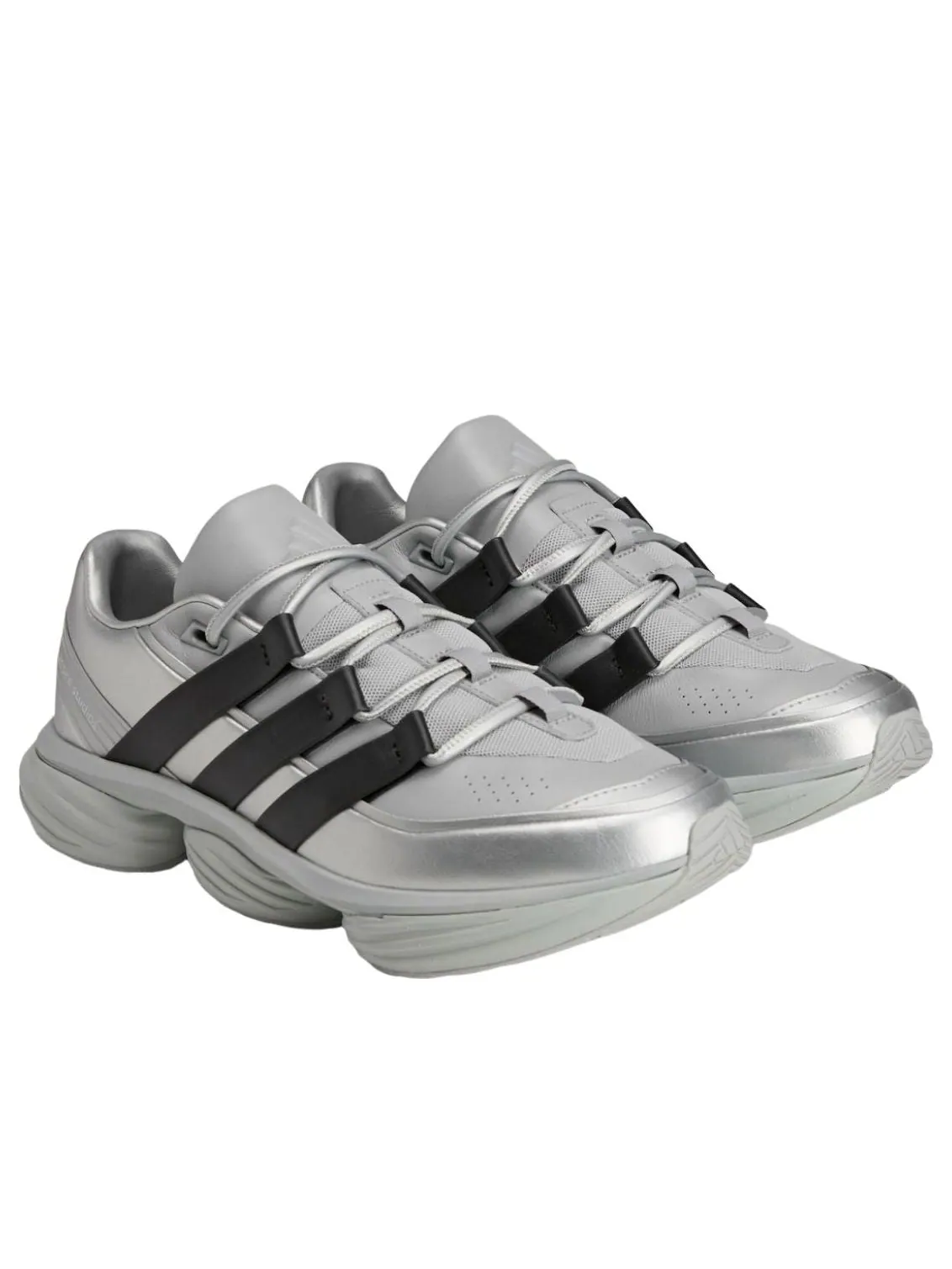 Adidas x Entire Studios Lightblaze Pod 'Matte Silver' — изображение 2 из 5, серебристый/черный