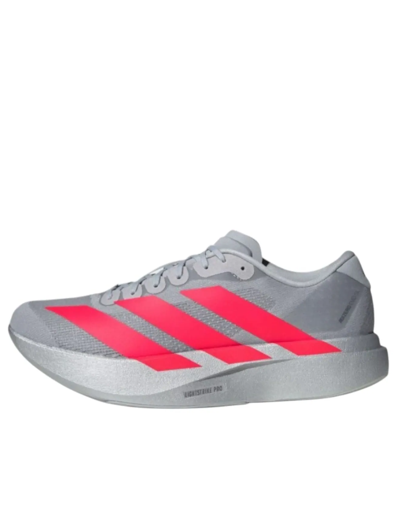 Кроссовки adidas Adizero EVO SL 'Silver Metallic Lucid Red' — изображение 1 из 3, серебряный