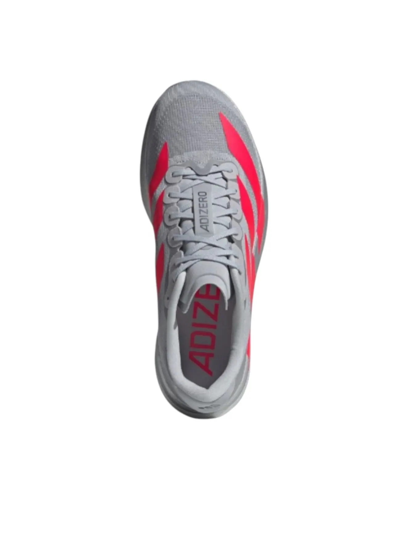 Кроссовки adidas Adizero EVO SL 'Silver Metallic Lucid Red' — изображение 2 из 3, серебряный