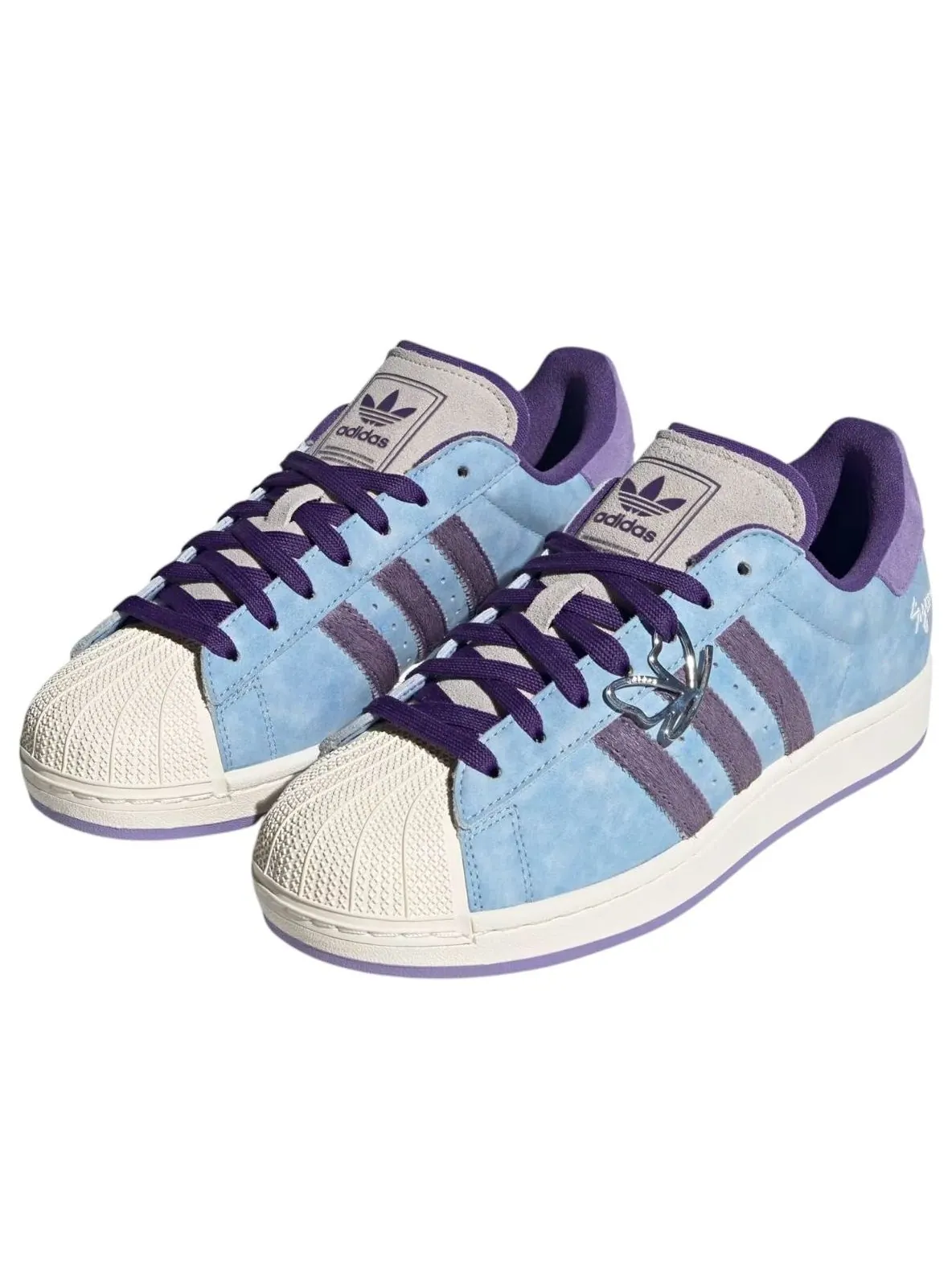 Кроссовки (WMNS) adidas Superstar x SYM 'Magic Lilac Purple' — изображение 3 из 6, синий