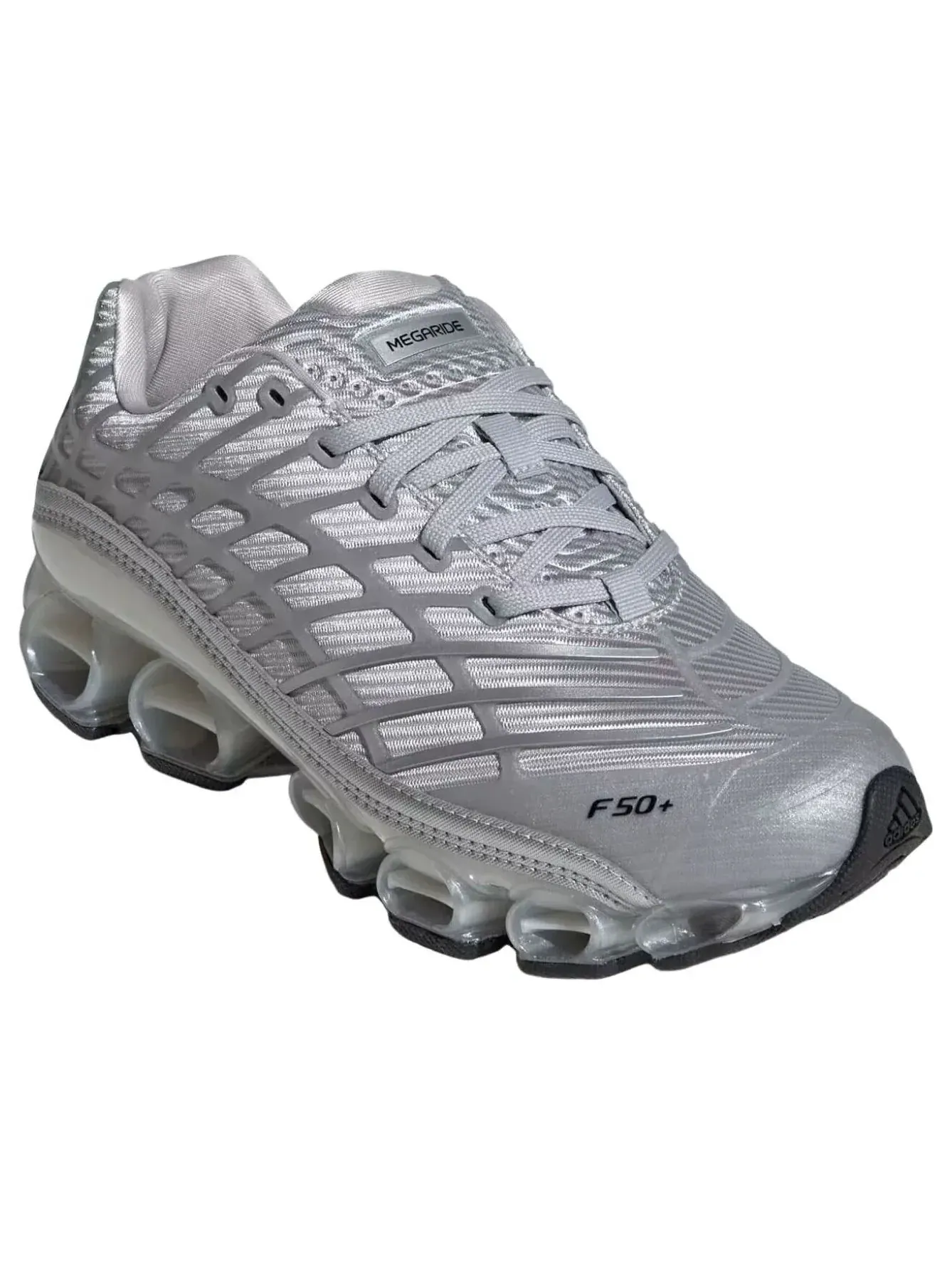 Кроссовки Adidas Megaride F50 'Silver Metallic Matte Silver Zero Metallic' — изображение 2 из 6, серебряный
