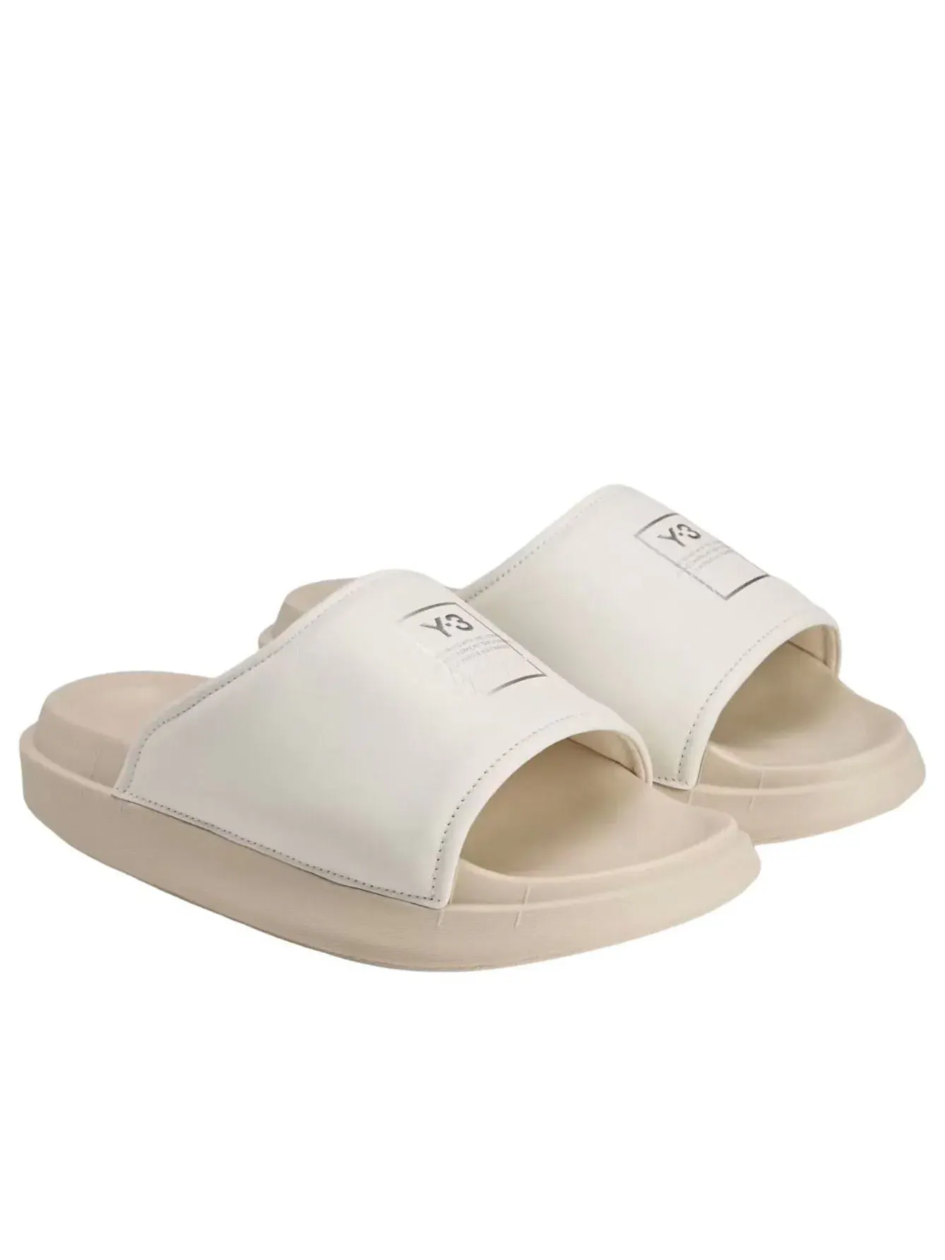 Шлепанцы Adidas Y-3 Slide 'Off White Alumina' KI4032 — изображение 2 из 6, бежевый