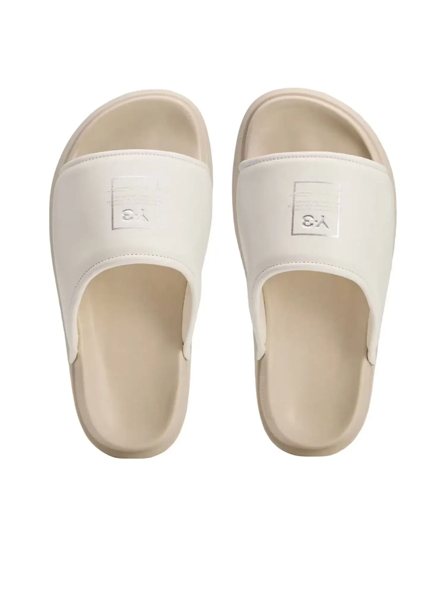 Шлепанцы Adidas Y-3 Slide 'Off White Alumina' KI4032 — изображение 3 из 6, бежевый