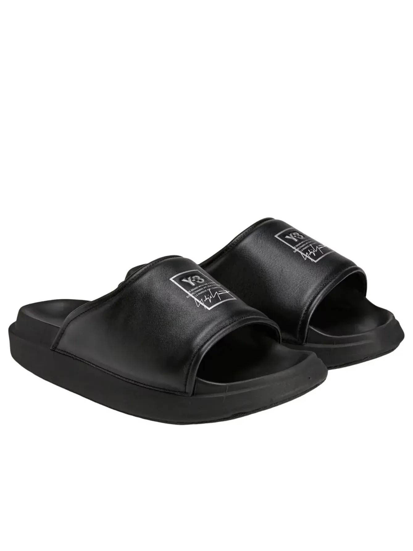 Шлепанцы Adidas Y-3 Slide 'Black' — изображение 2 из 6, черный