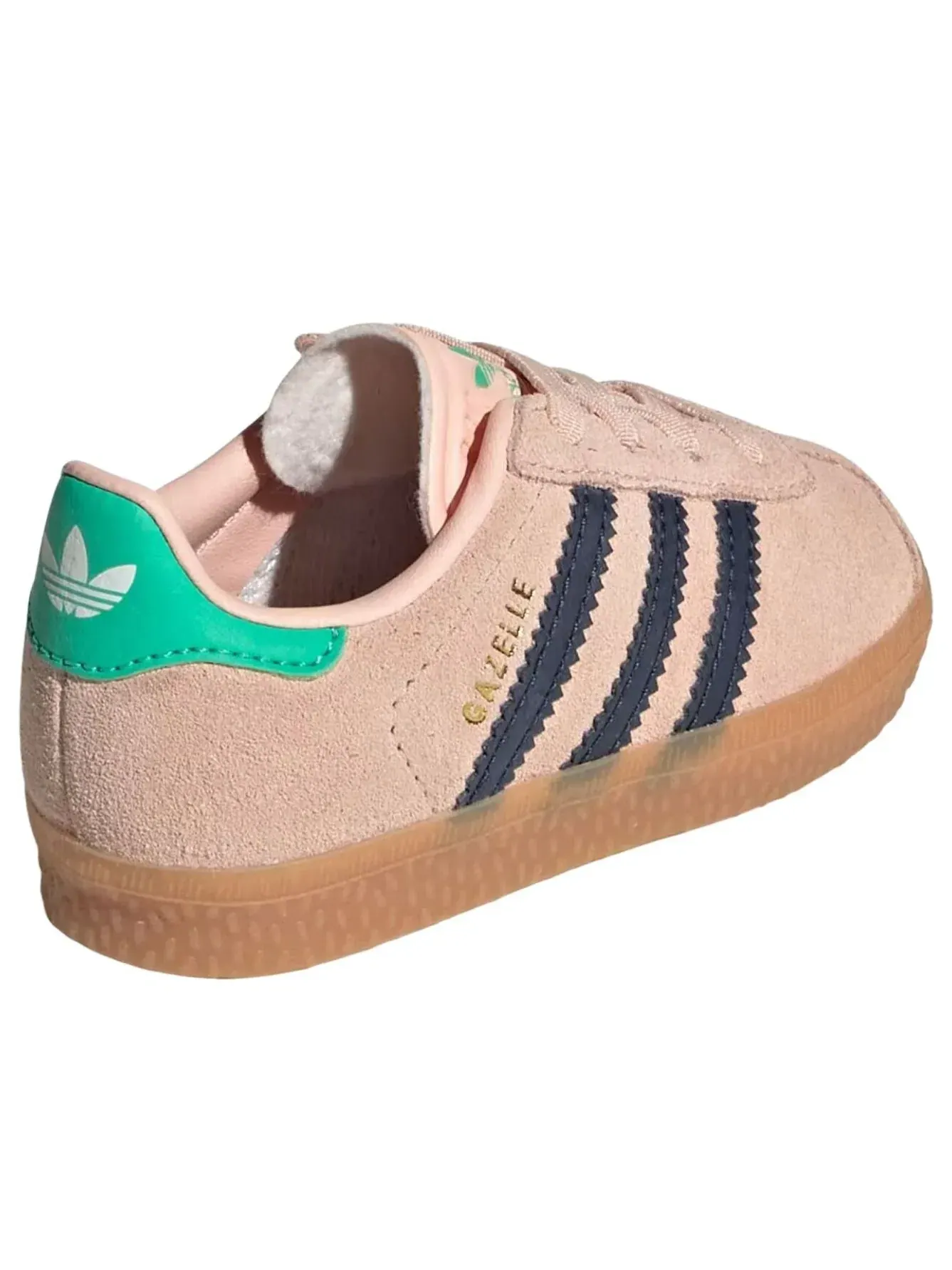 Кроссовки (TD) Adidas Gazelle 'Blush Pink Night Indigo Green' — изображение 3 из 6, розовый