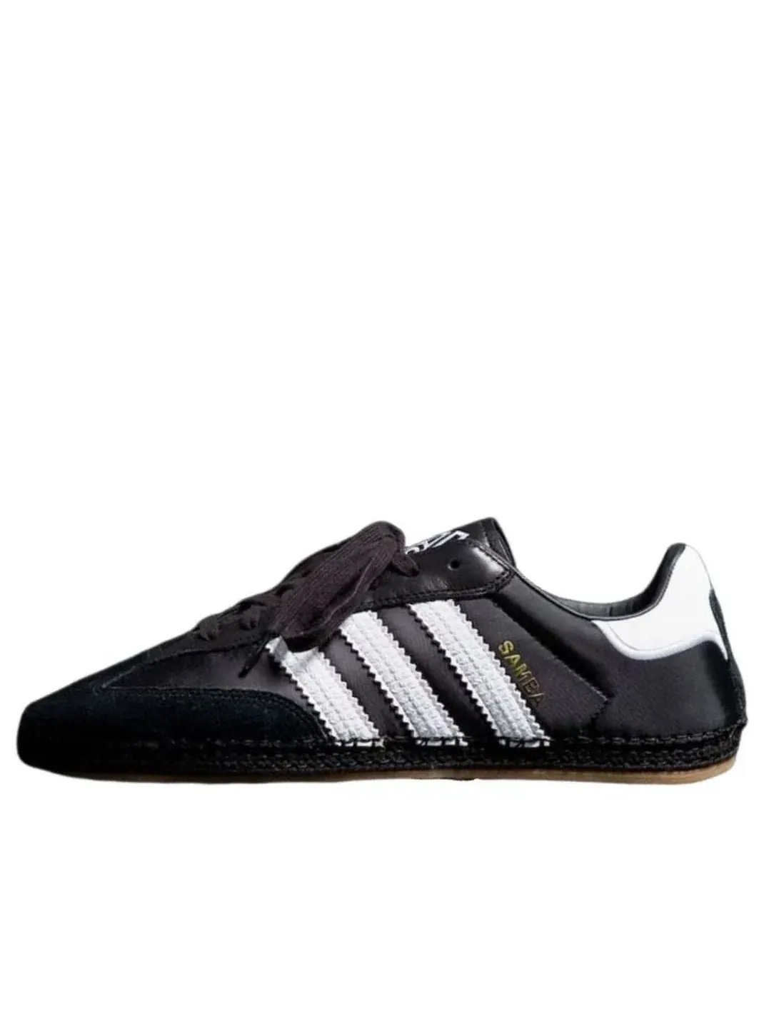Мужские кроссовки с плетеной подошвой Samba Adidas — изображение 1 из 2, черный
