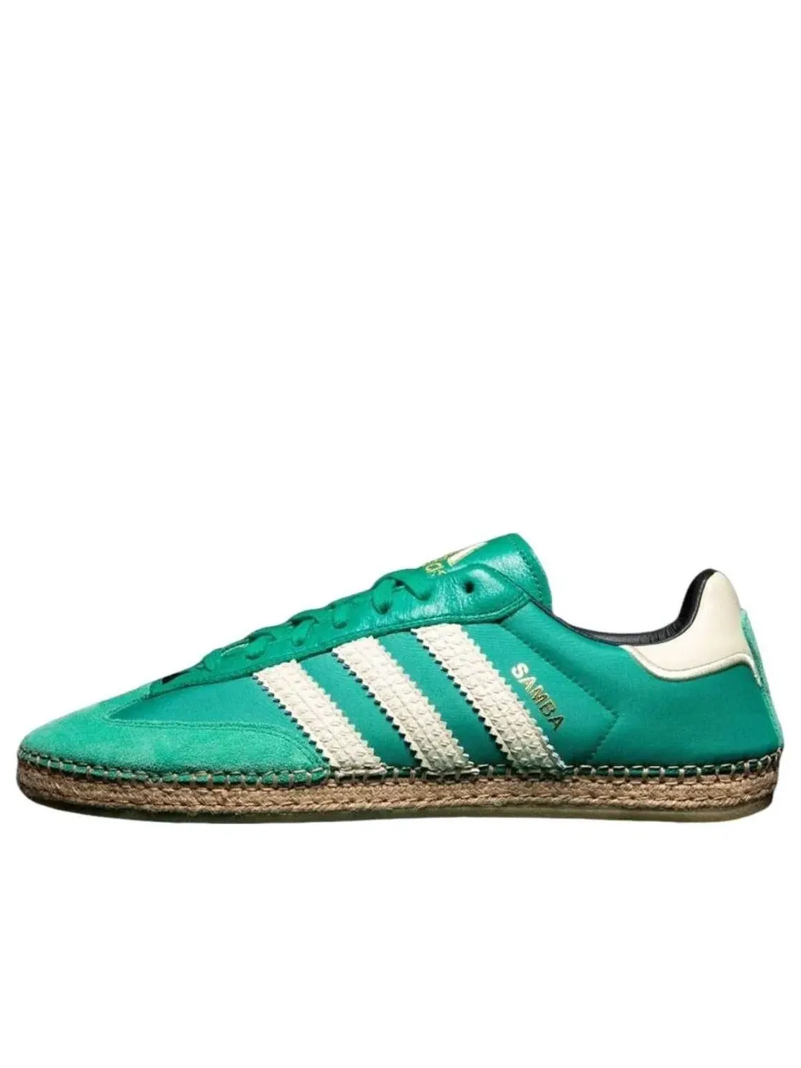 Мужские кроссовки с плетеной подошвой Samba Espadrille Adidas — изображение 1 из 1, зеленый