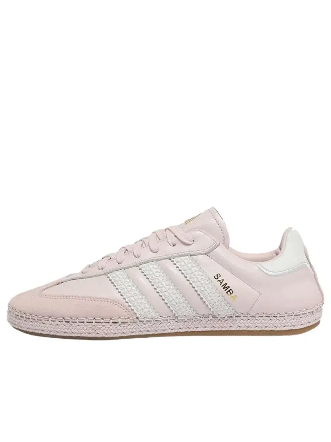 Мужские кроссовки с кожаным верхом Samba Espadrille Pink Adidas — изображение 1 из 2, розовый