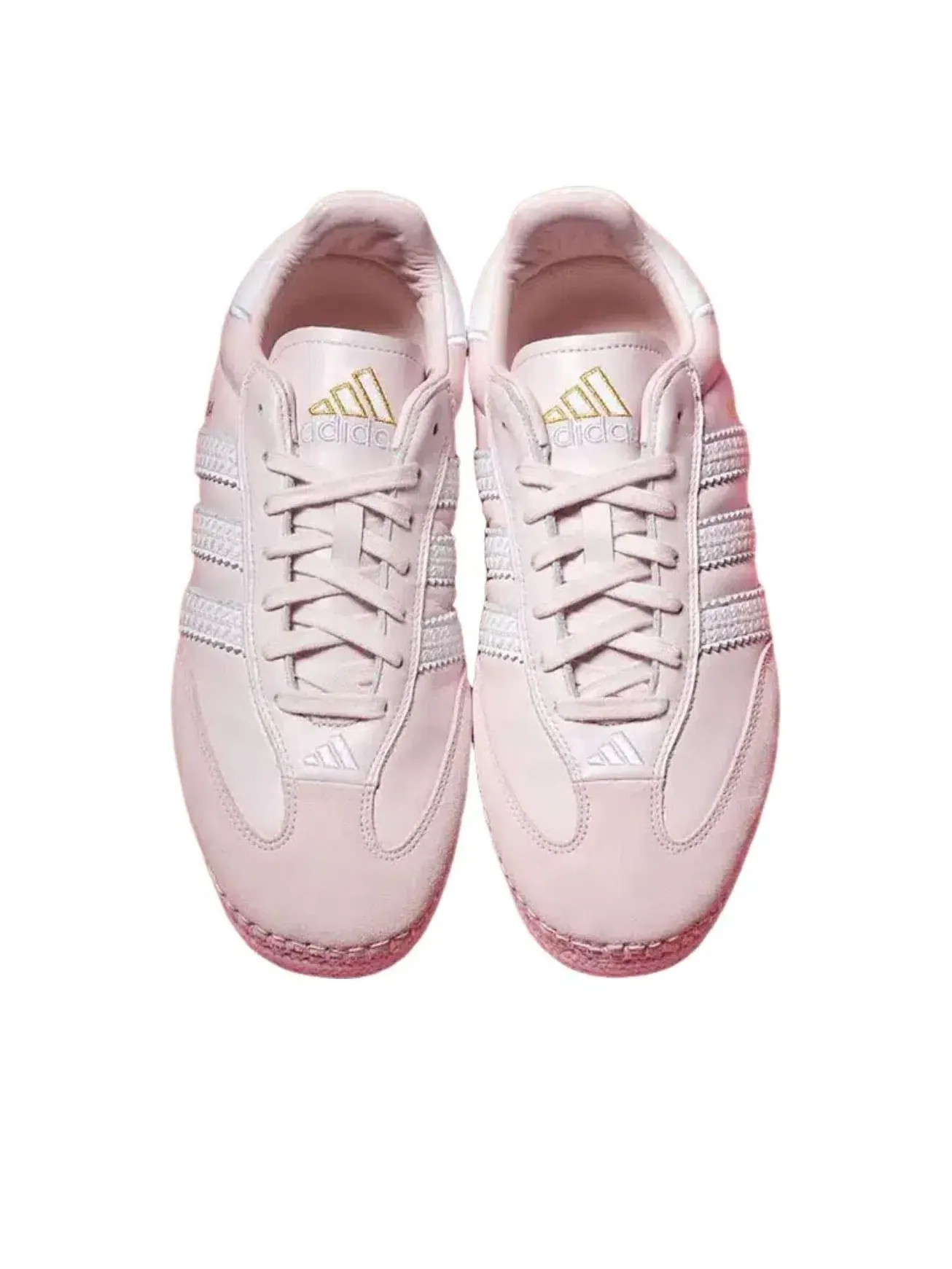 Мужские кроссовки с кожаным верхом Samba Espadrille Pink Adidas — изображение 2 из 2, розовый